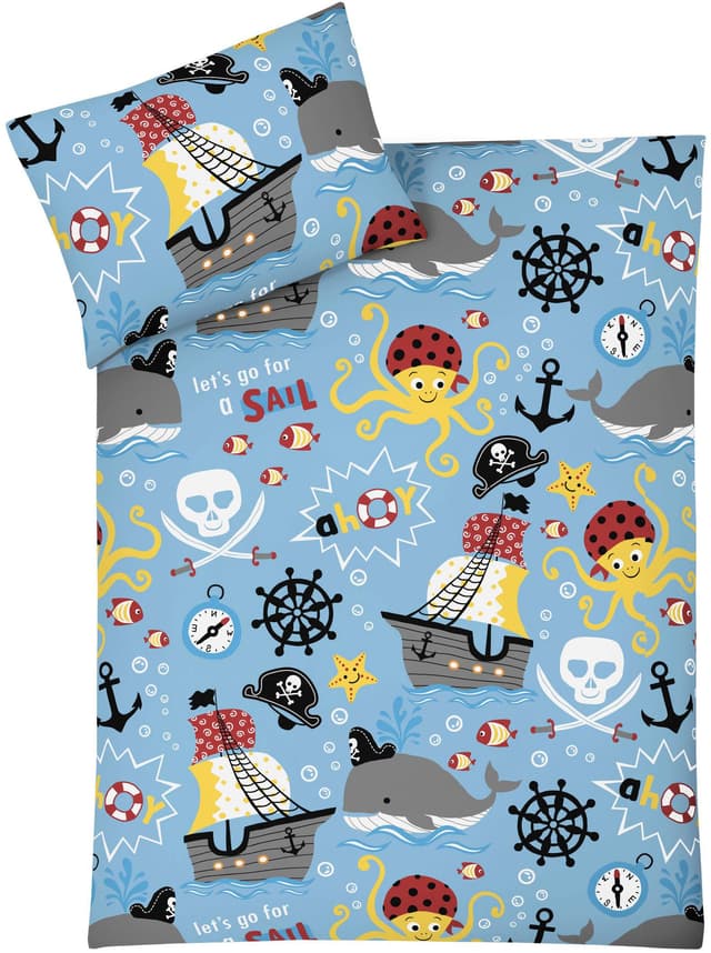 Adam Kinderbettwäsche Pirates - Nachhaltige Bio-Baumwolle für Mädchen