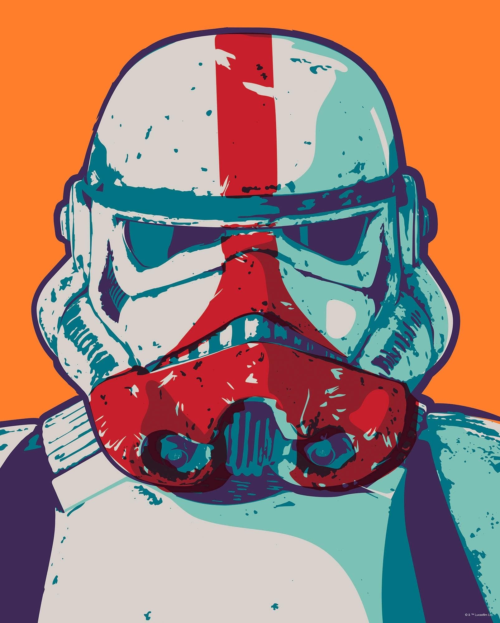 Bild KOMAR "Mandalorian Pop Art Stormtrooper" Bunt