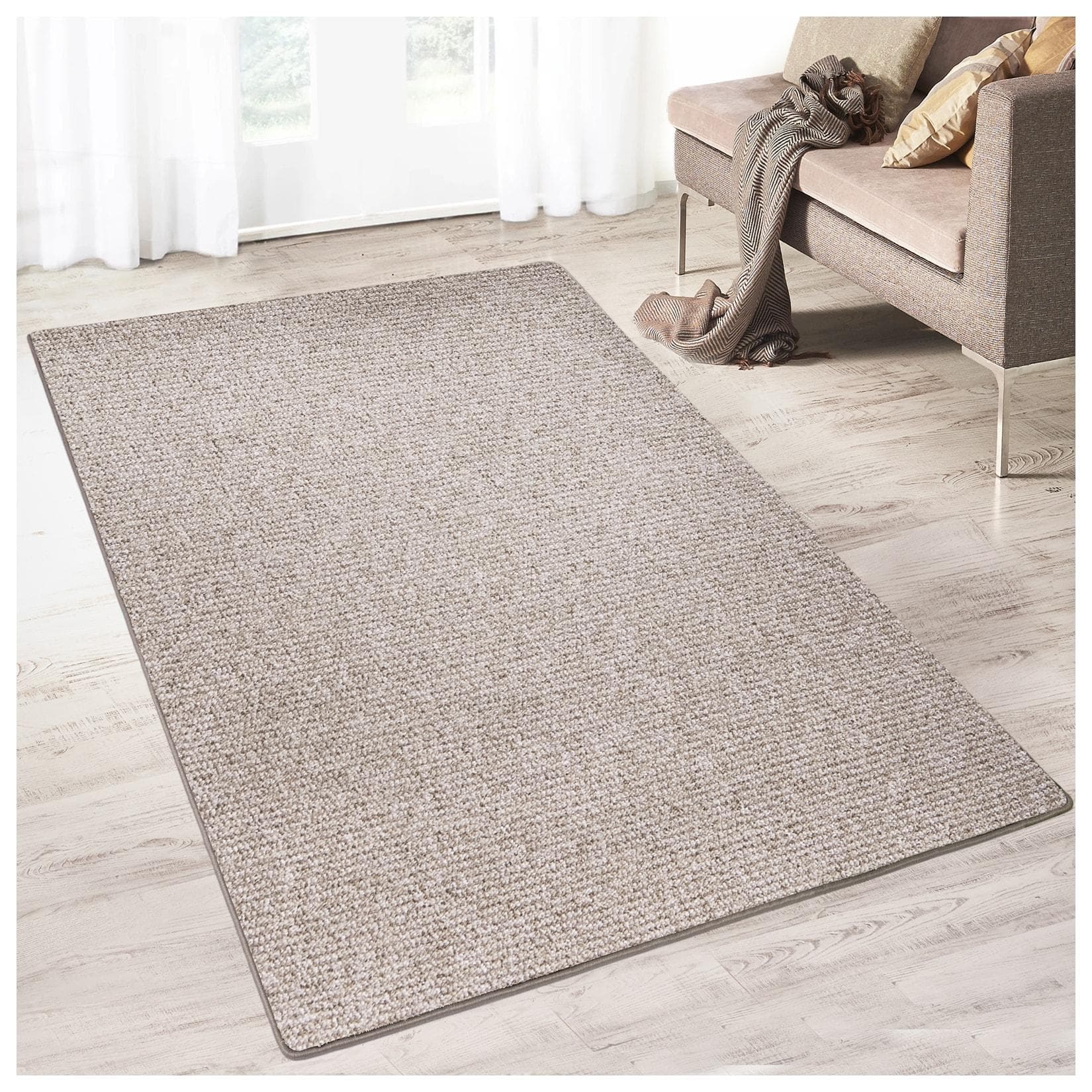 Karat Teppich auf Maß Carlton Graubeige Meliert