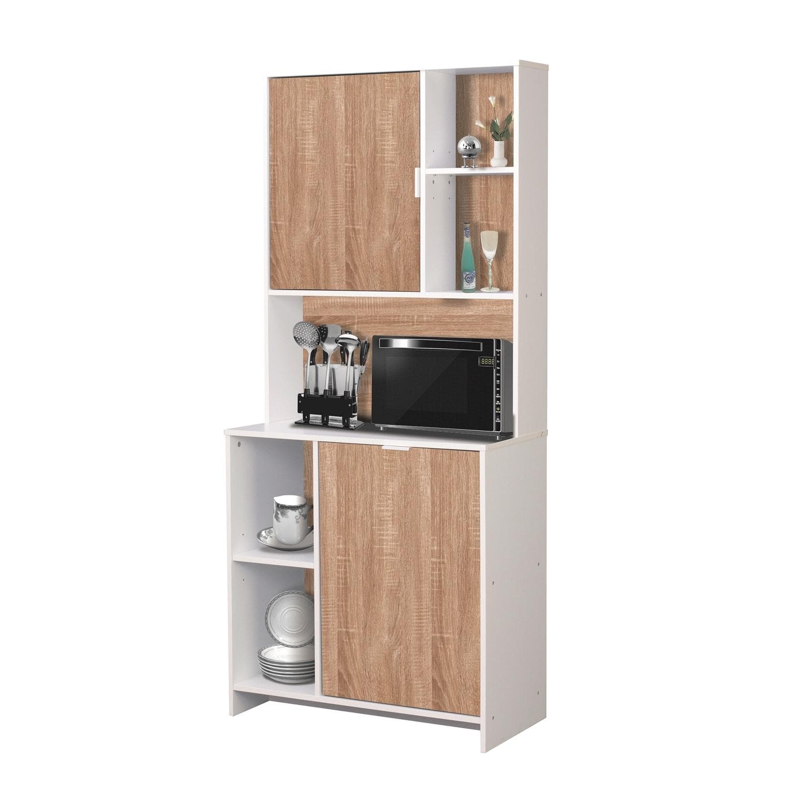 HTI-Living Hochschrank Küchenschrank Malin Weiß