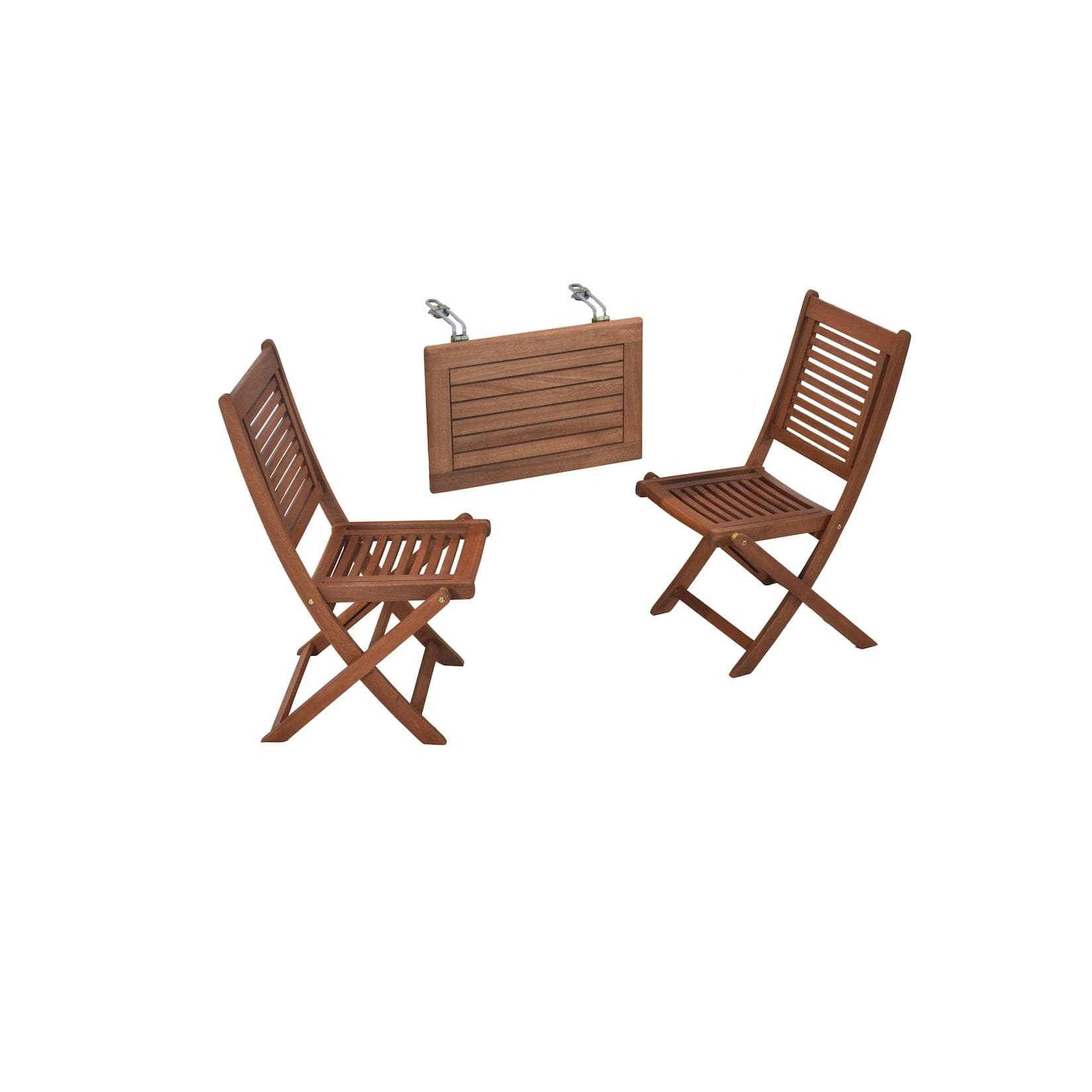 Merxx Cordoba 3tlg. Balkonhängetisch Set mit Klappstühlen