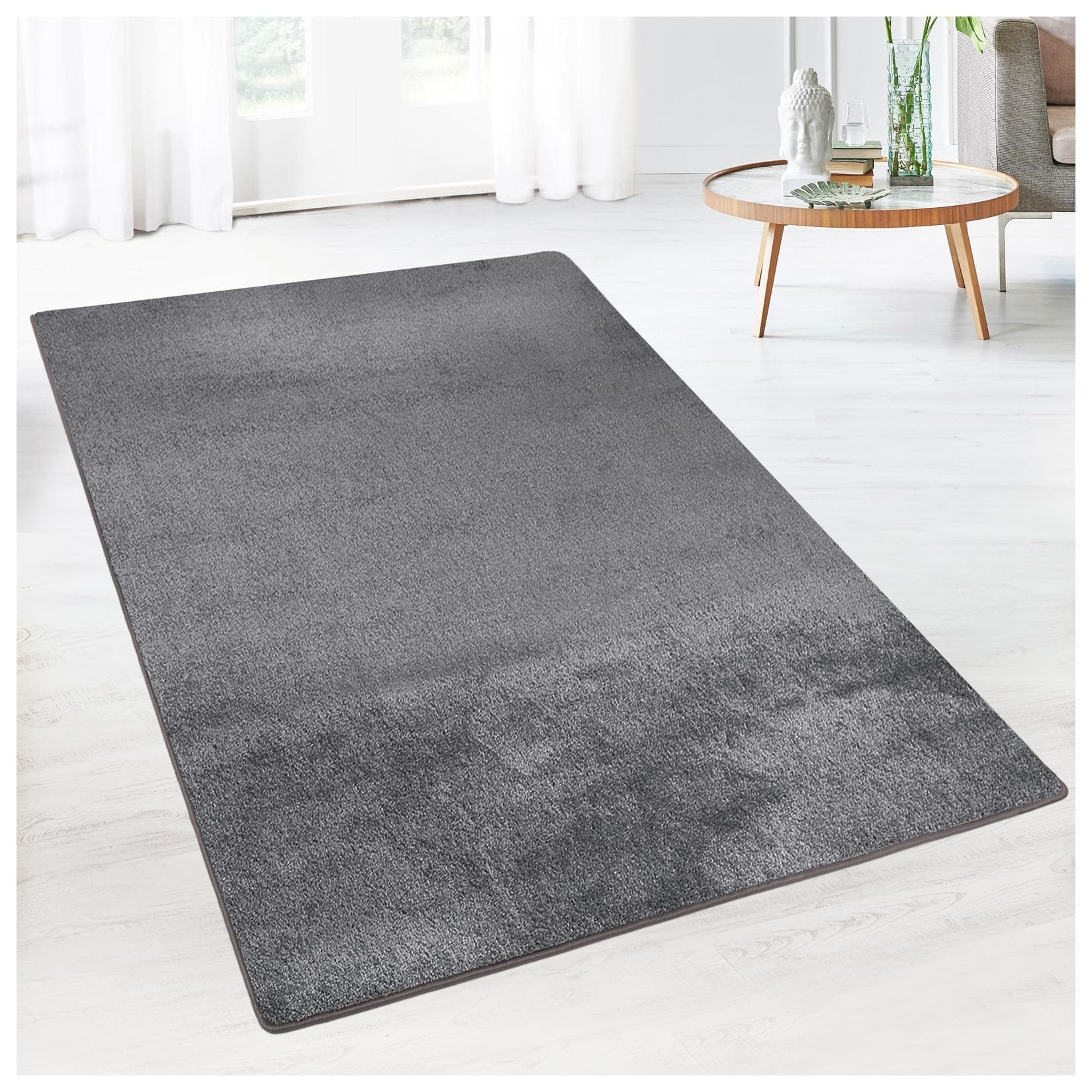 Karat Teppich Sundae Anthrazit 77 Velours-Teppich