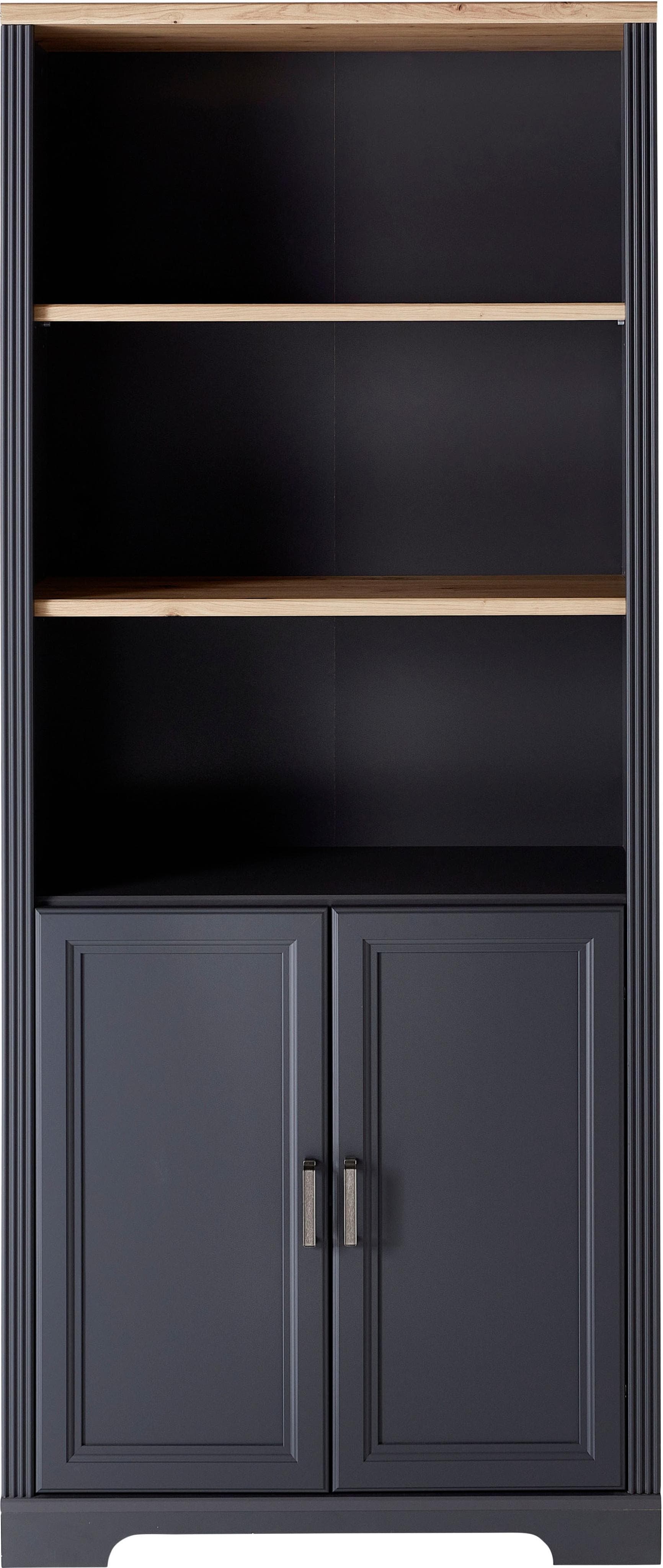 Innostyle Mehrzweckschrank Büroregal Graphit Artisan Eiche Nachbildung