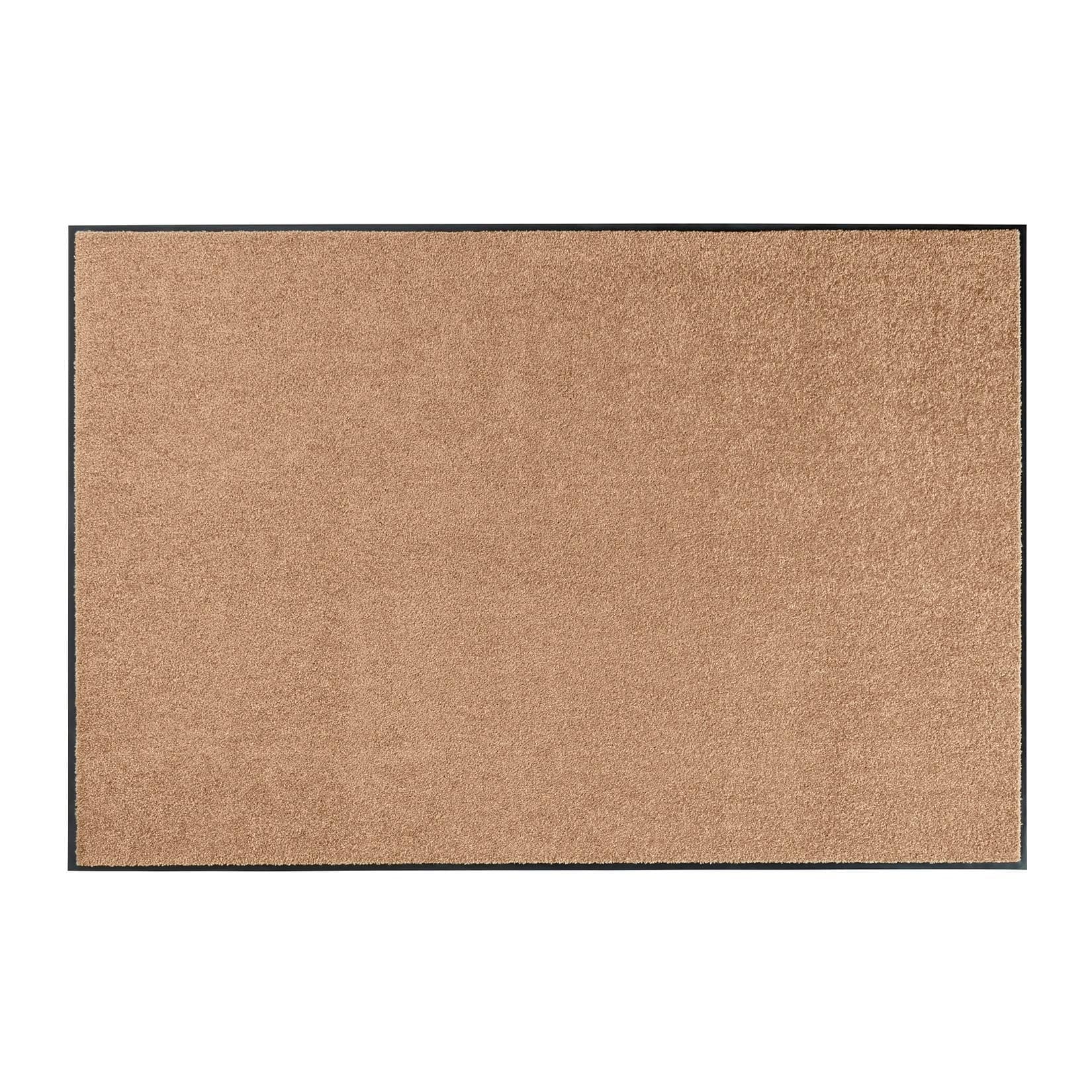 NYVI Fußmatte Wash & Clean Wetterfest, Saugstark, Rutschfest 60x90 cm Caramel