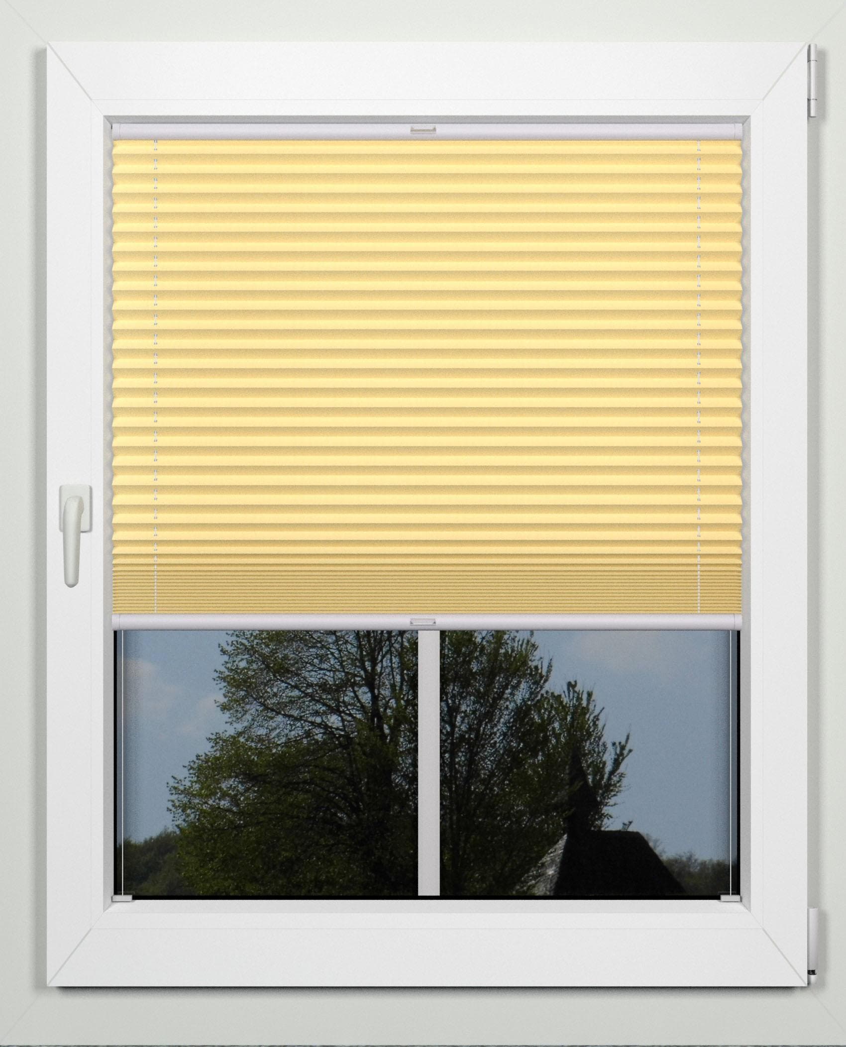 indeko Plissee Simple Gelb Aluminium