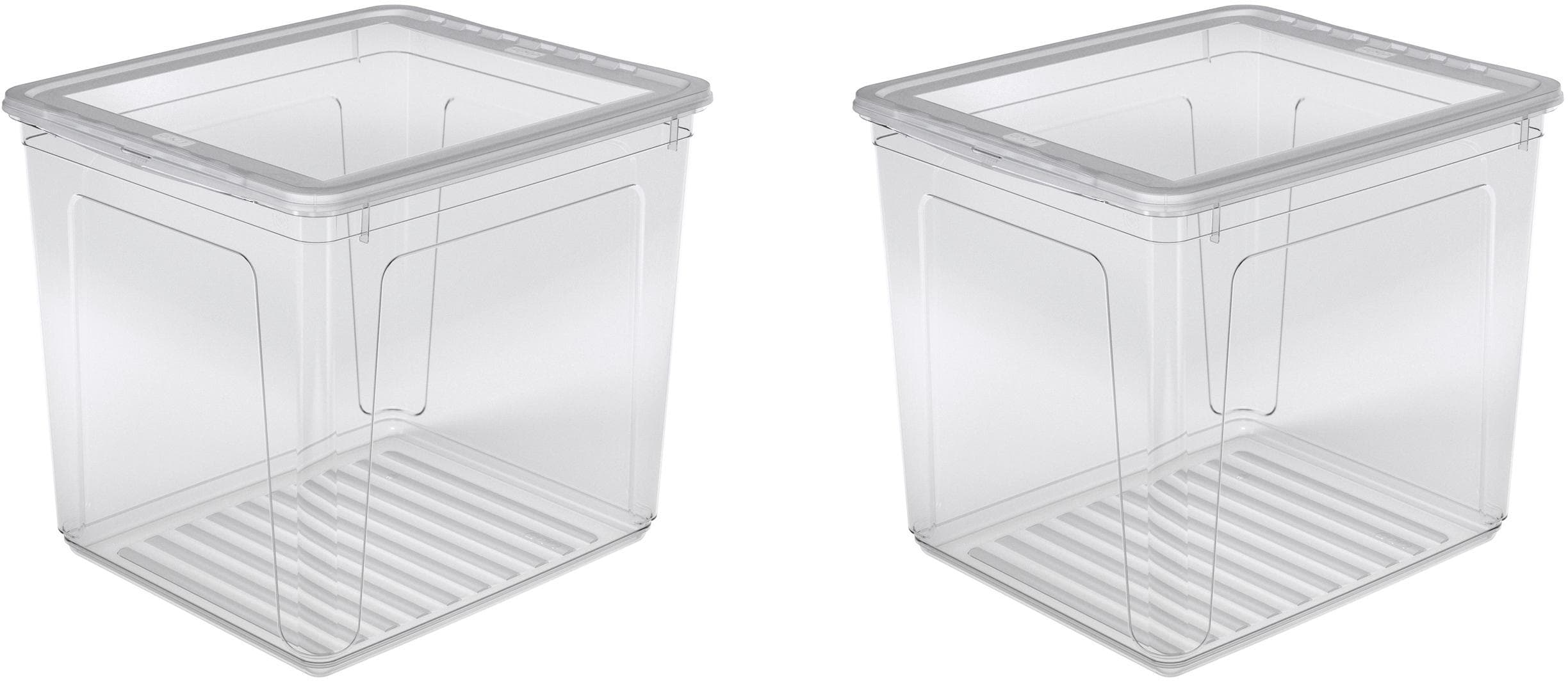 Keeeper Organizer Bea Set: Transparente Aufbewahrungsbox mit Air Control System