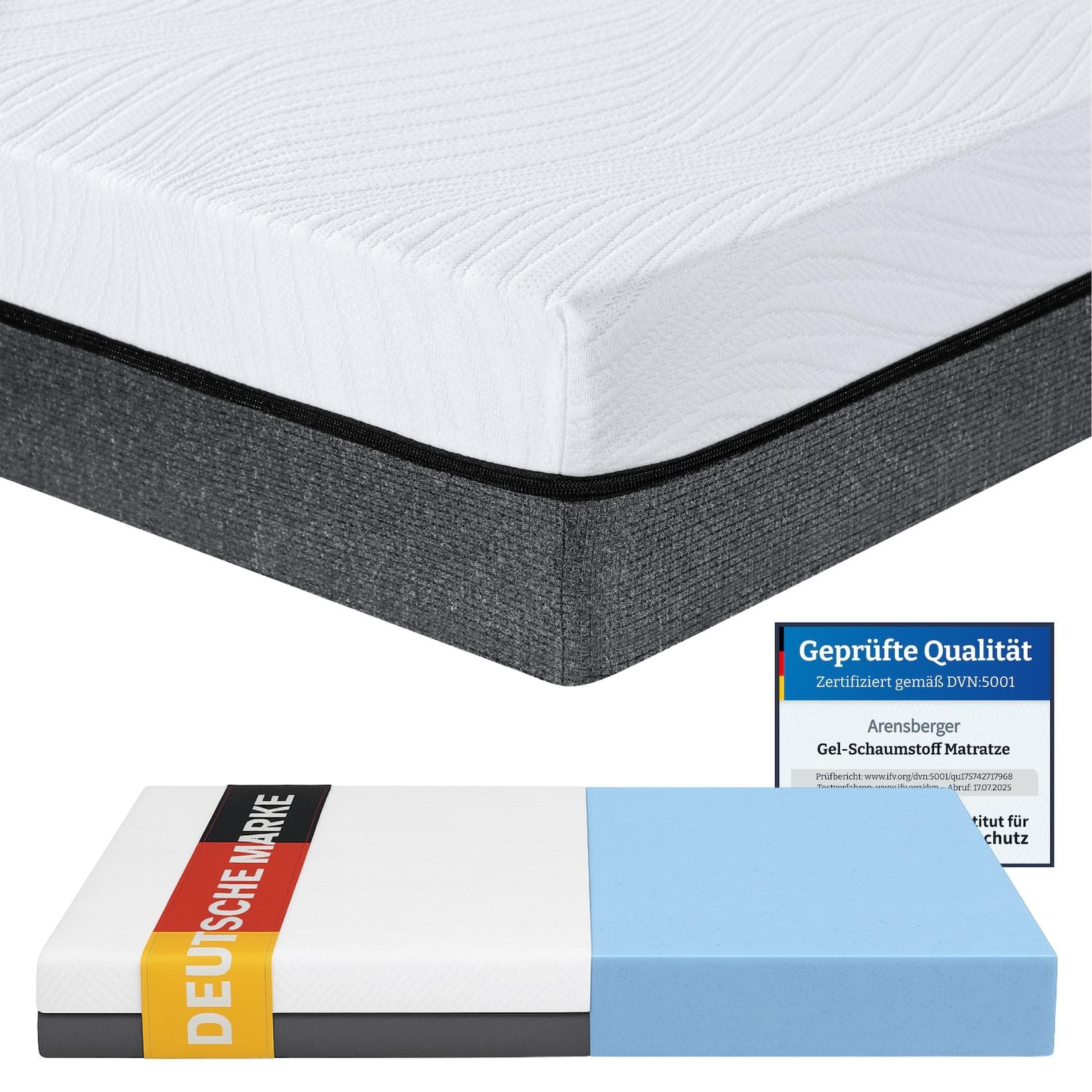 Arensberger Kaltschaummatratze Gelschaum SARA Komfortmatratze