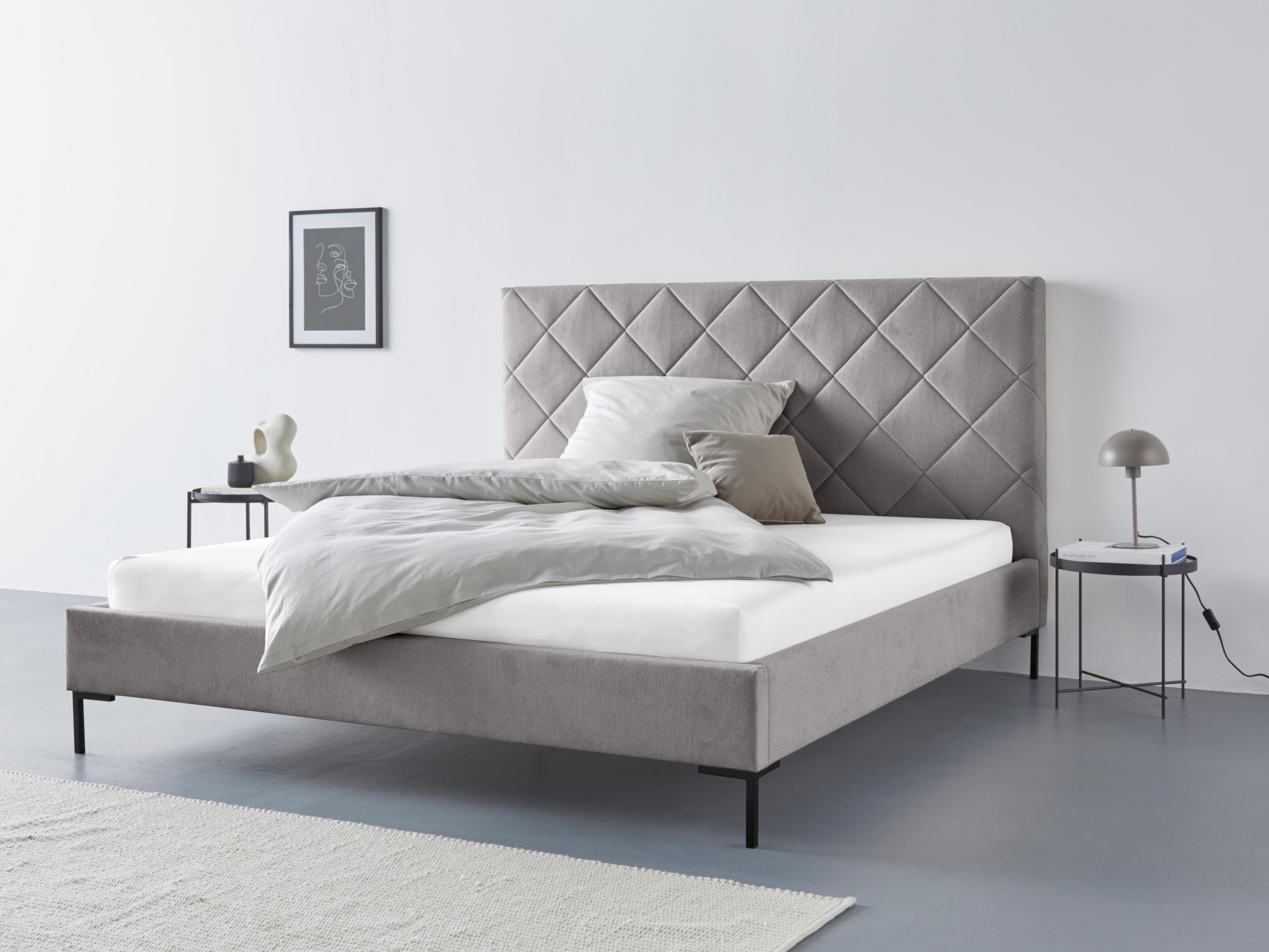 Modernes Polsterbett mit Lattenrost Option