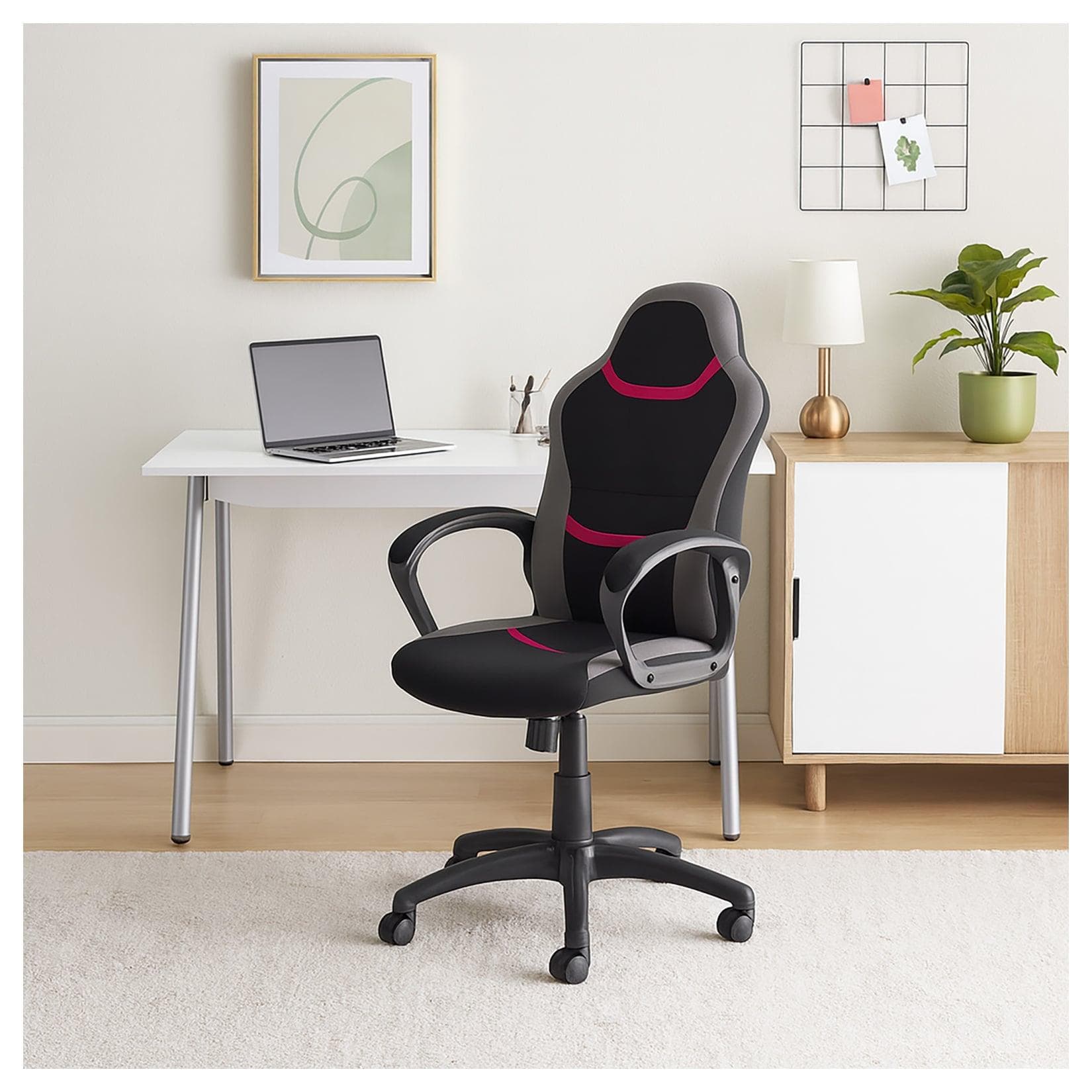 HTI-Living Bürostuhl Marcel Pink höhenverstellbar