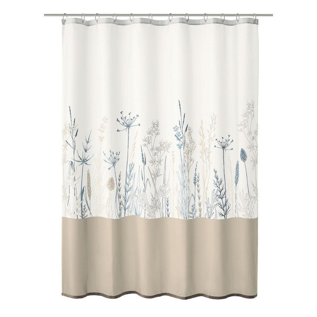 Kleine Wolke Duschvorhang Savannah: Filigrane Gräser in Naturtönen