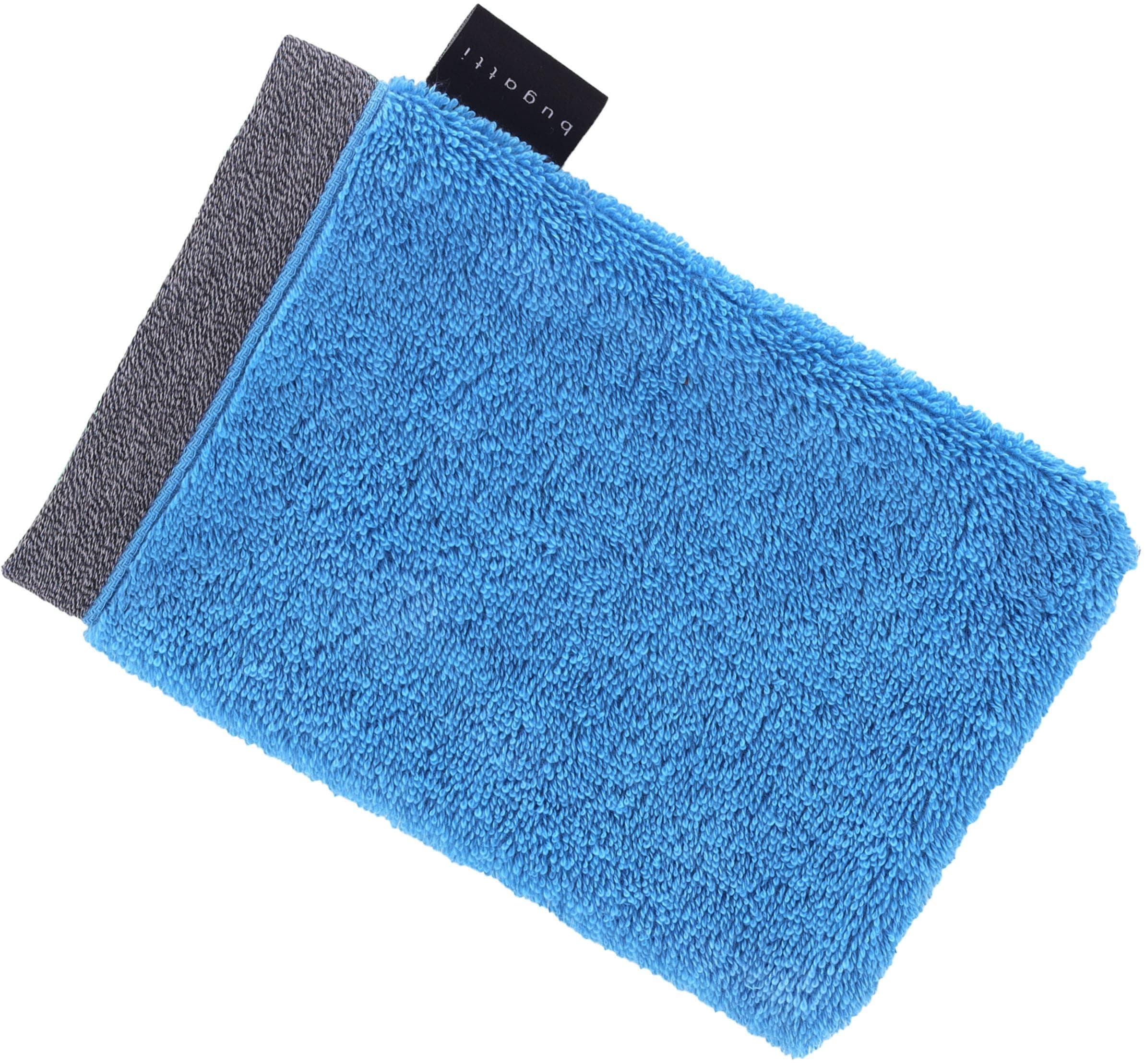 Waschlappen BUGATTI "Prato" Blau 100% Baumwolle 30x30 cm