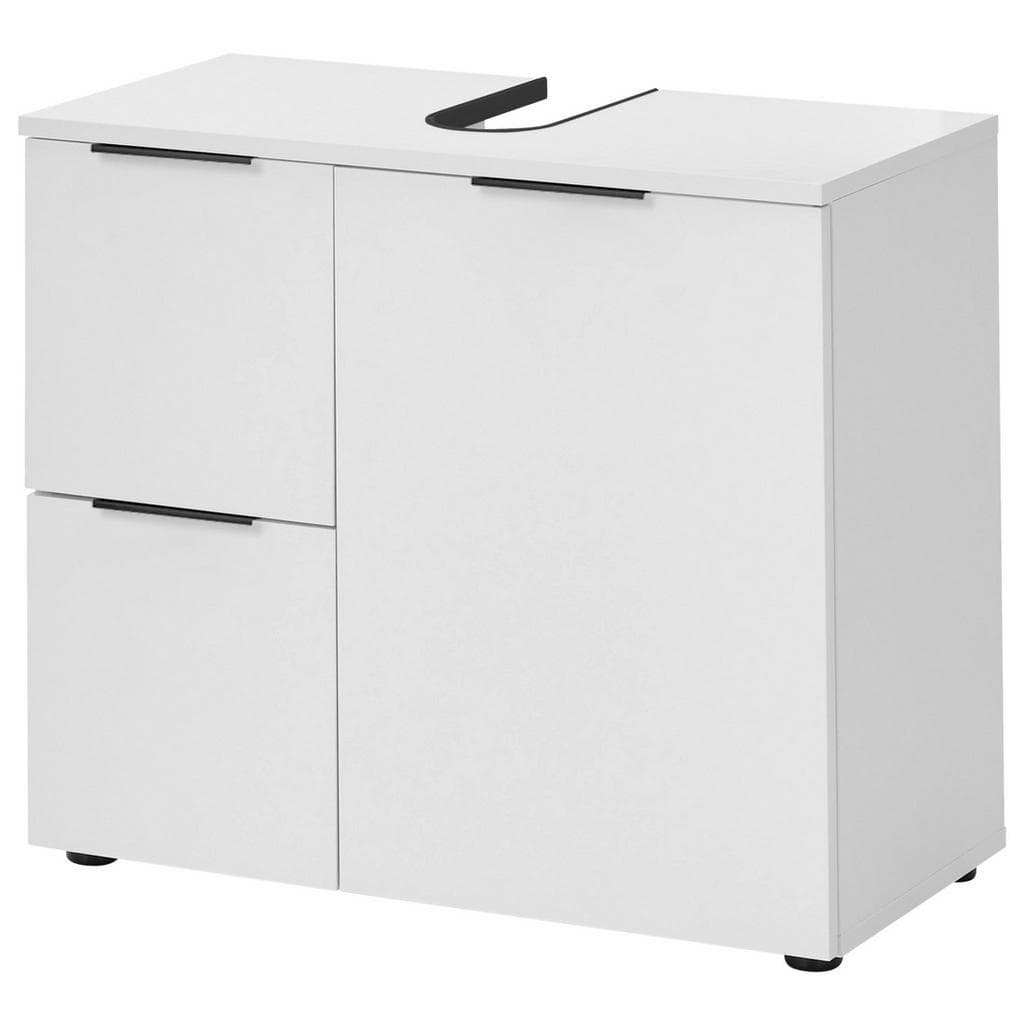 Xora Waschbeckenunterschrank Porto Weiß Metall