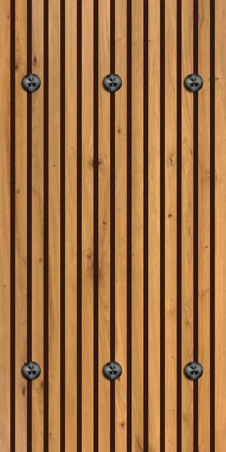 Moderne Wandgarderobe aus Acrylglas, Holz und Edelstahl