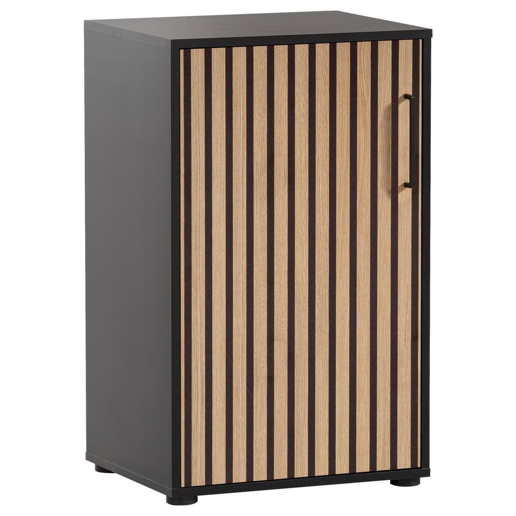 Akustik-Aktenschrank mit Softclose-Funktion und Metallbeschlägen