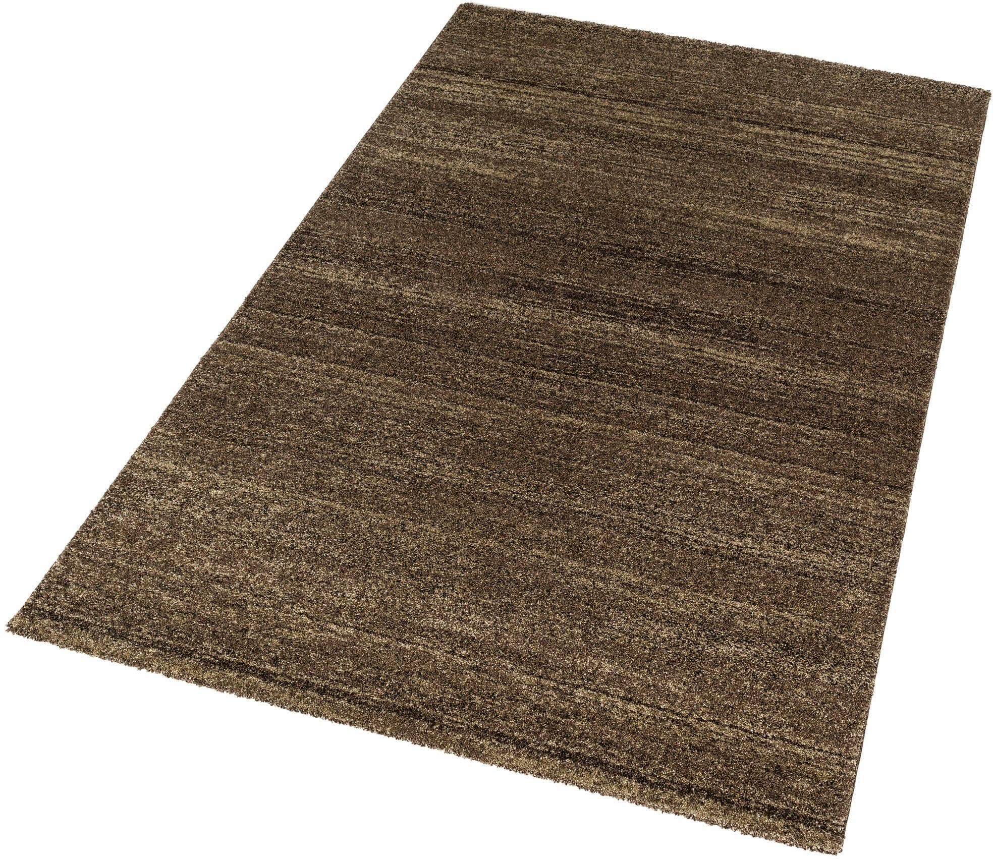 Hochwertiger Kurzflorteppich Braun, Kunstfaser, 80x150 cm