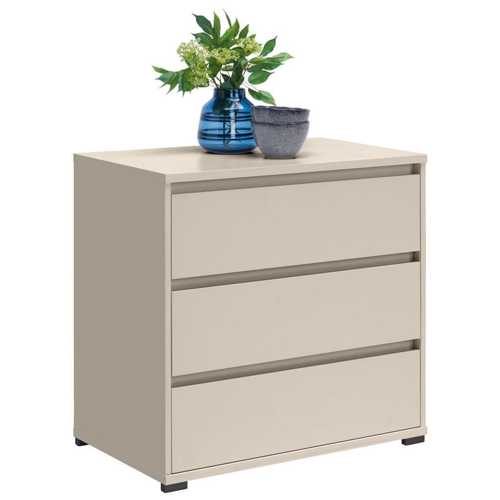 Carryhome Kommode Kaschmir Holzwerkstoff 3 Schubladen