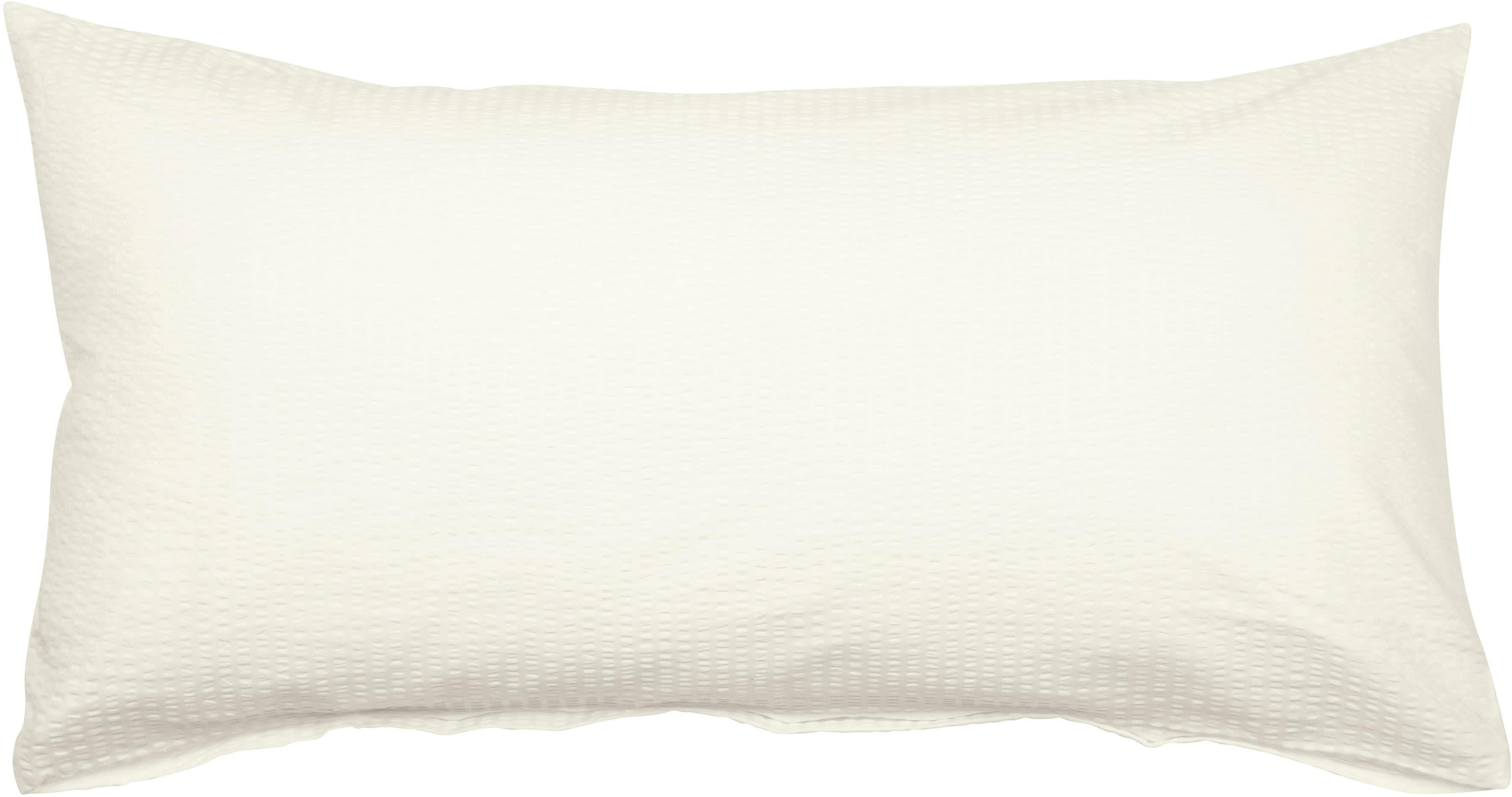 Janine Kissenbezug Piano 0125 Beige Hochwertiger Mako-Soft-Seersucker