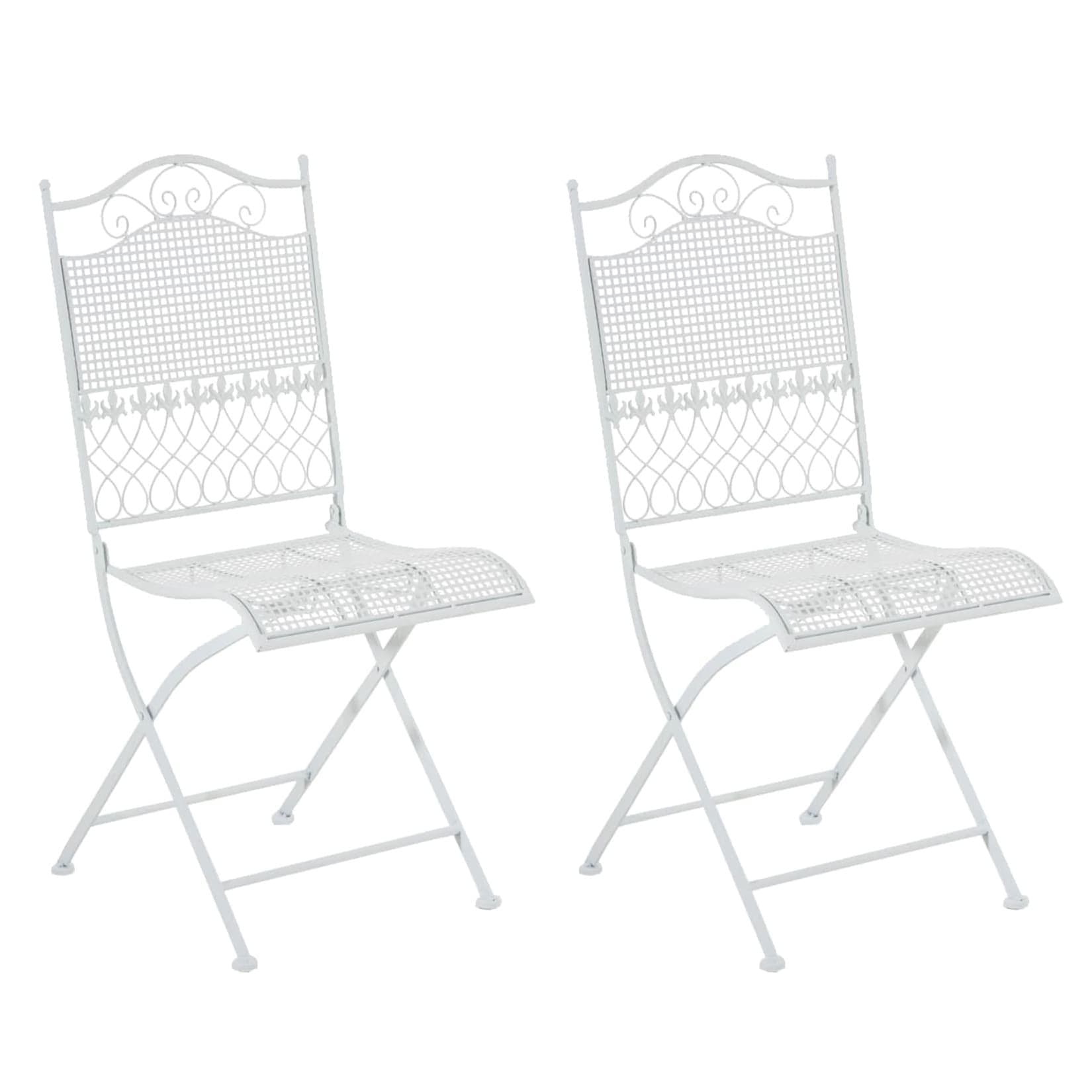 CLP 2er Set Eisen-Gartenstühle Kiran Klappstühle