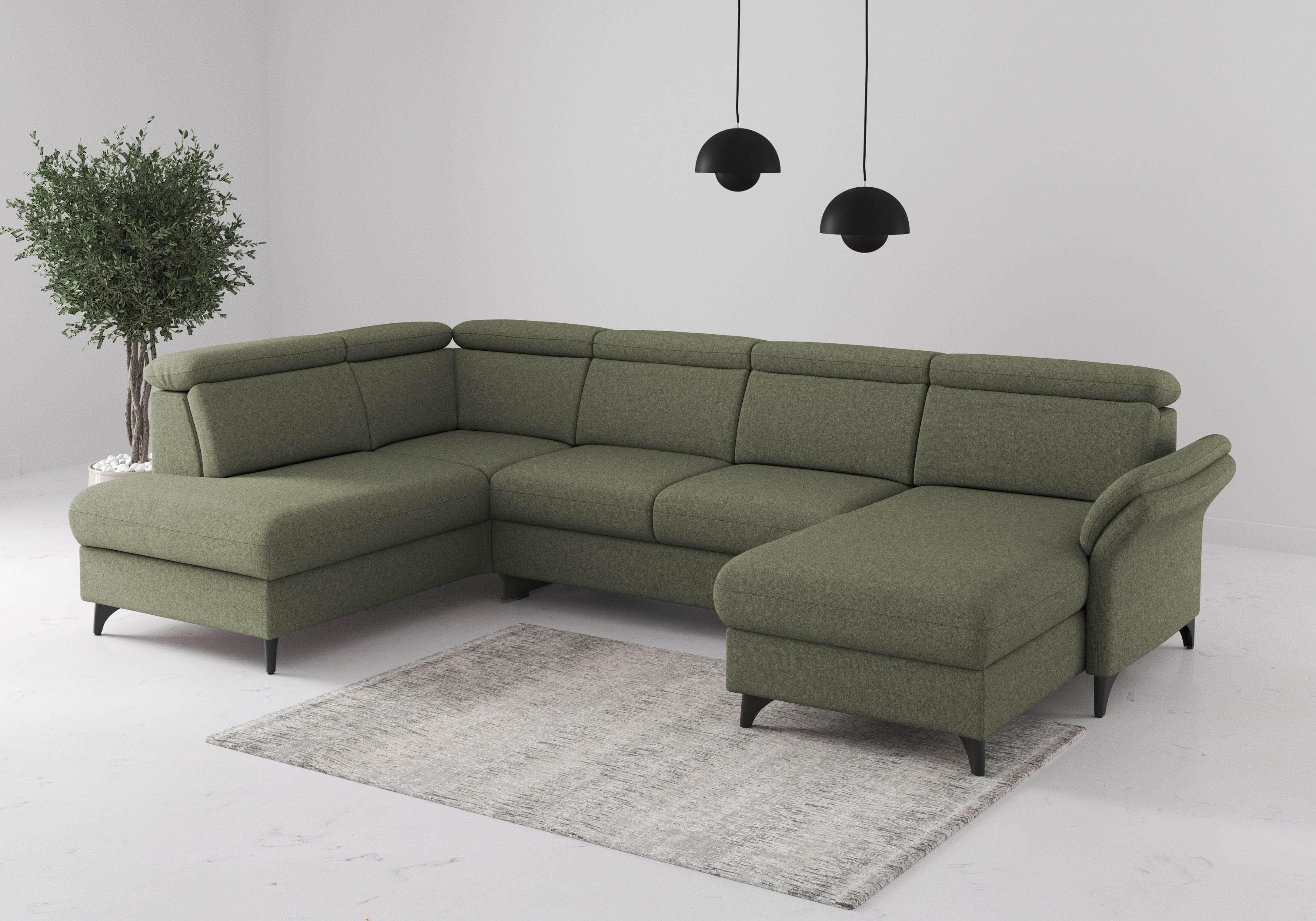 Sit & More Wohnlandschaft Glendale U-Form Recamiere Rechts