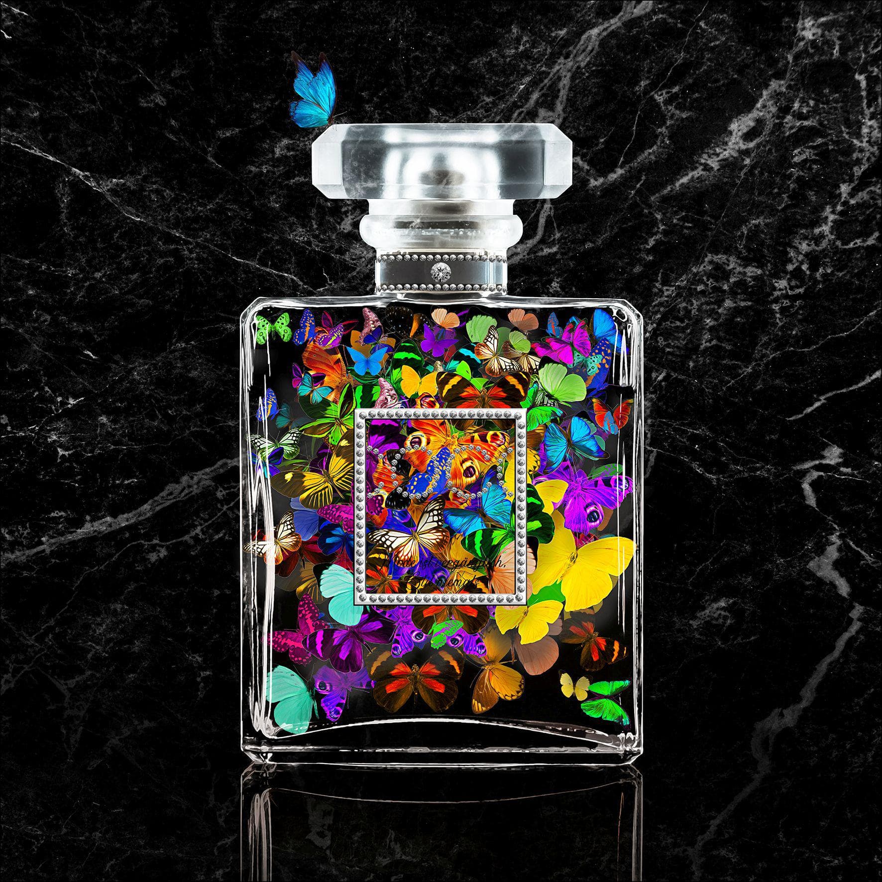 Glasbild ESSENCES VI Mehrfarbig Pro Art