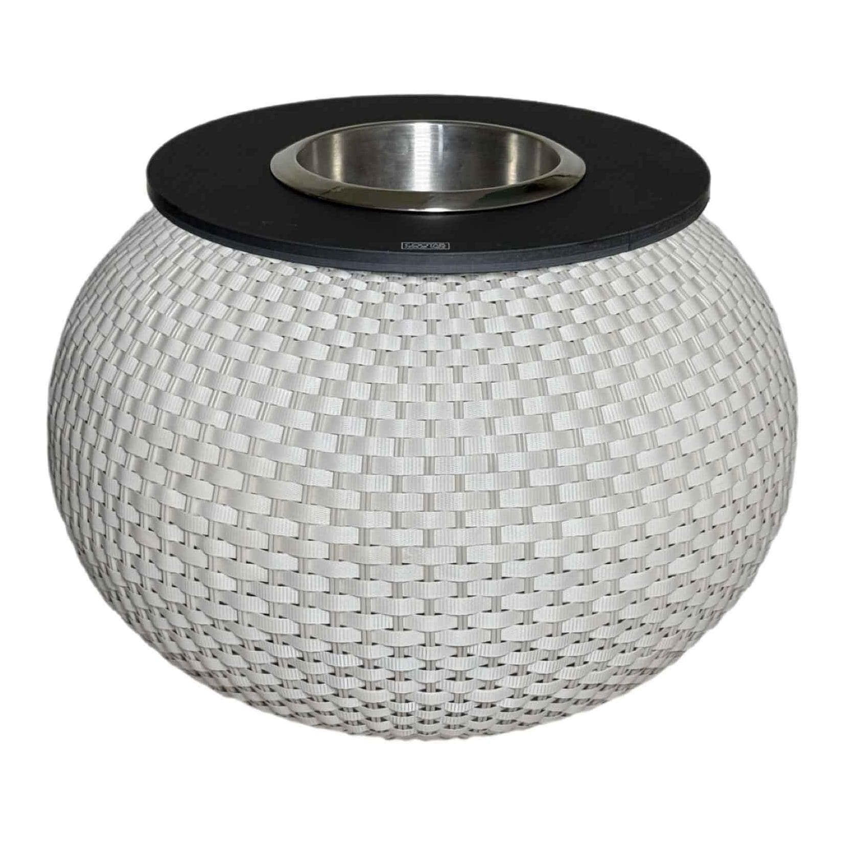 COOTAB COOLER TABLE Milano Beistelltisch mit Kühler Schwarz/Beige