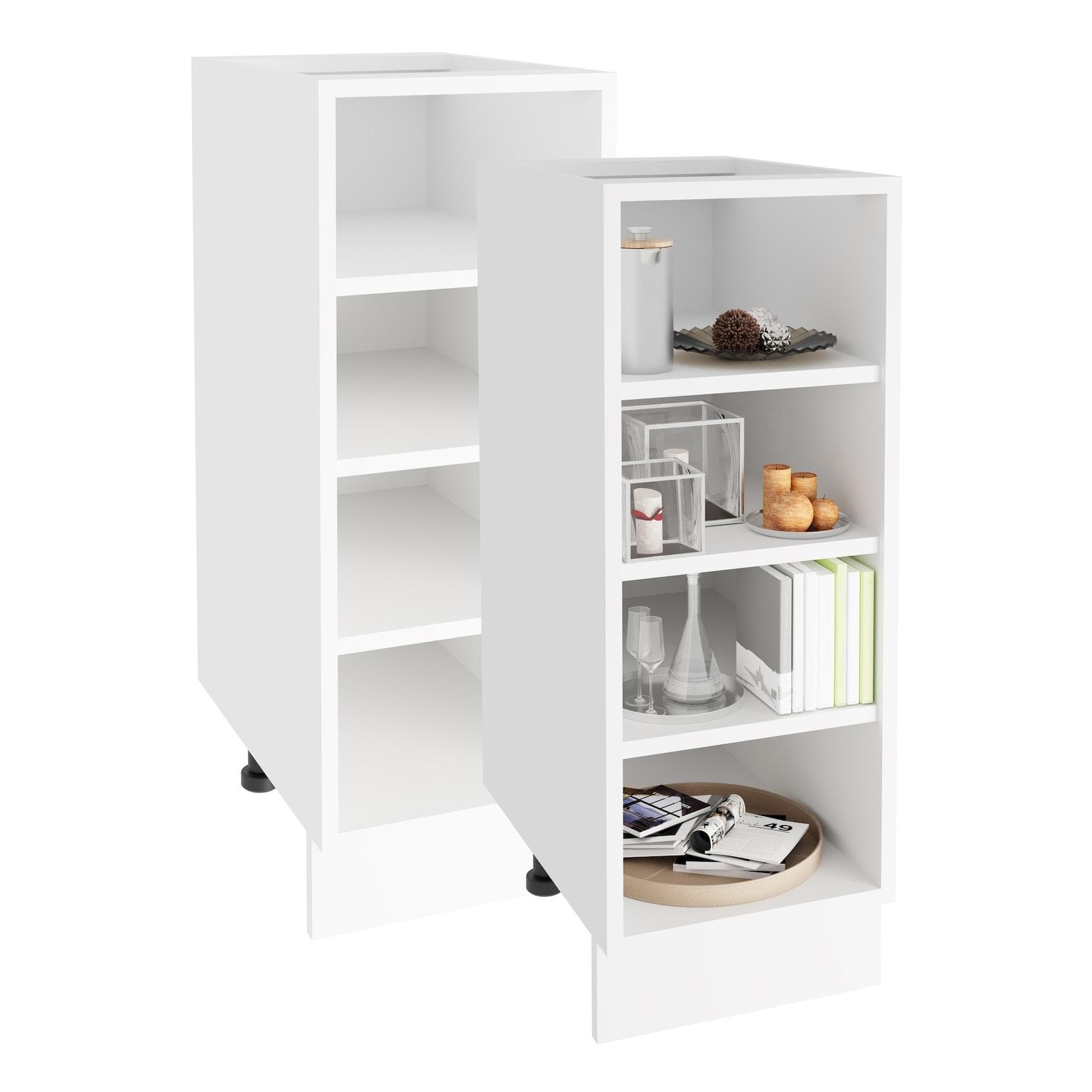 Praktischer Küchenschrank mit Regal - 30 cm Breite