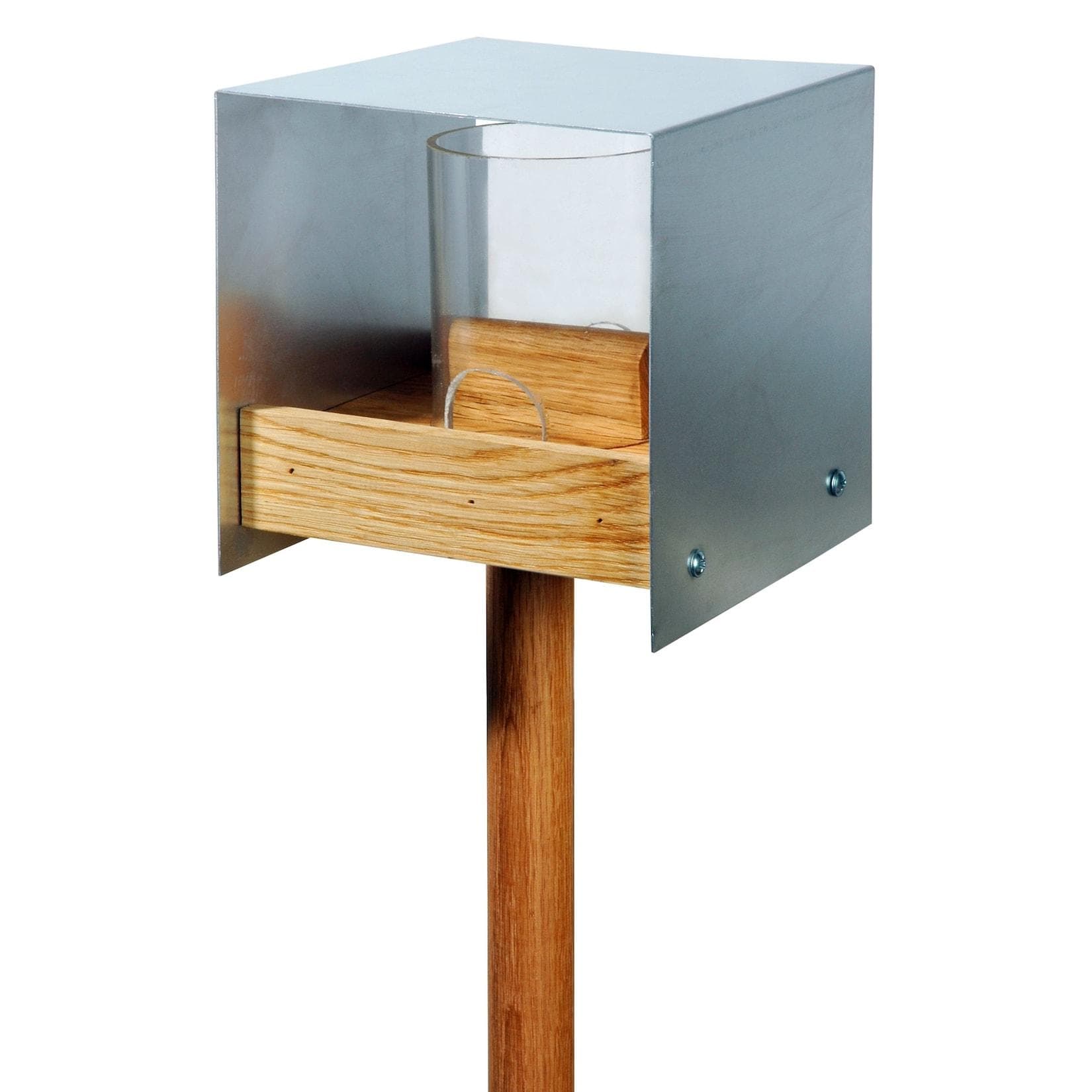 Luxus-Vogelhaus "Bauhaus II" Eiche Natur