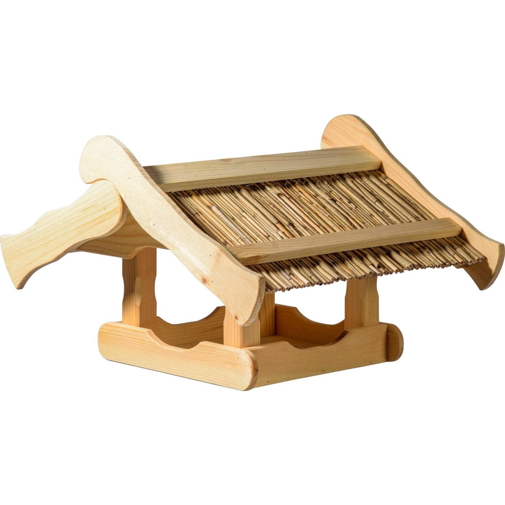 dobar Vogelhaus "Kunoy" mit Schilfdach für Ständer