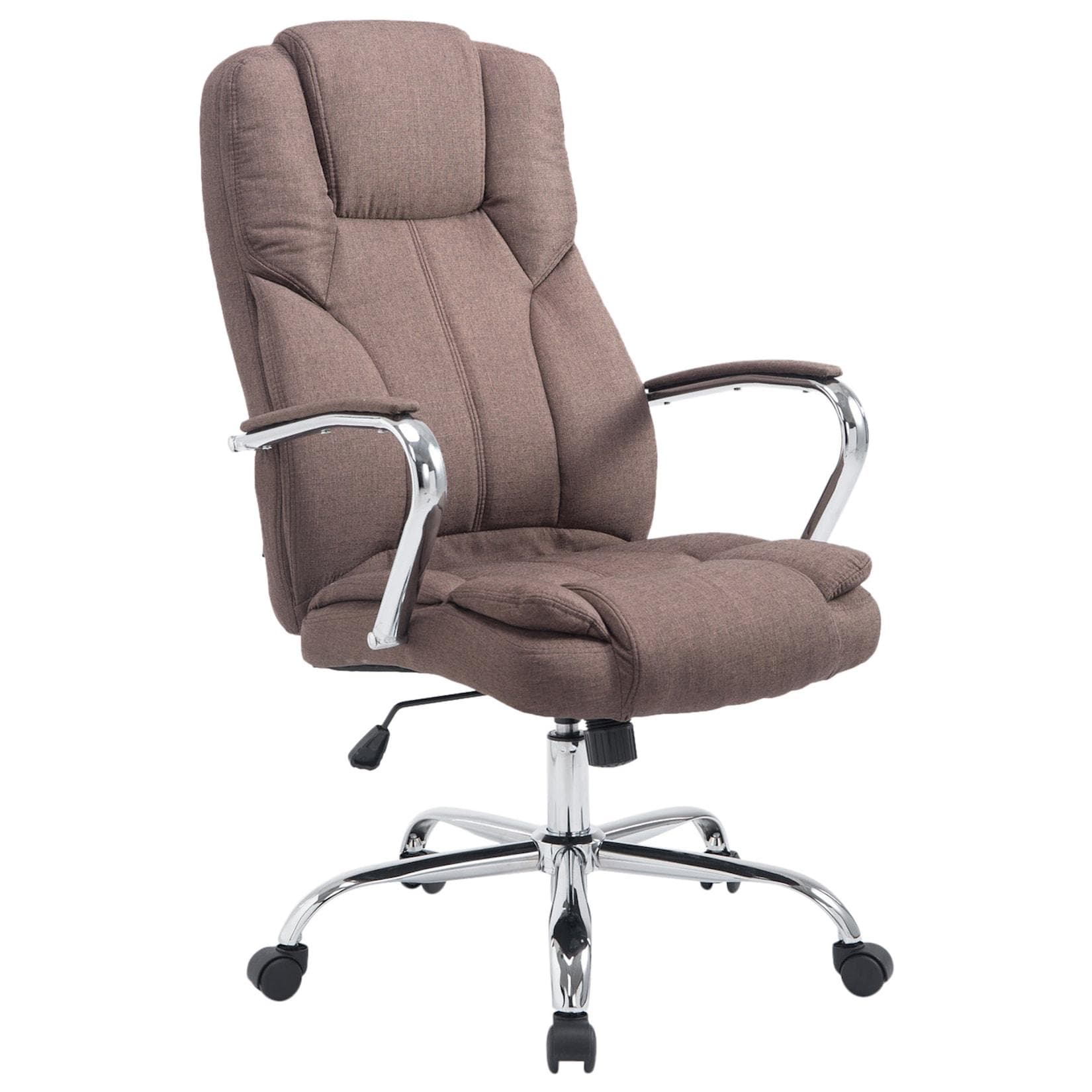 TPFLiving Bürostuhl Xavier Stoff Grau - Extra Große Variante