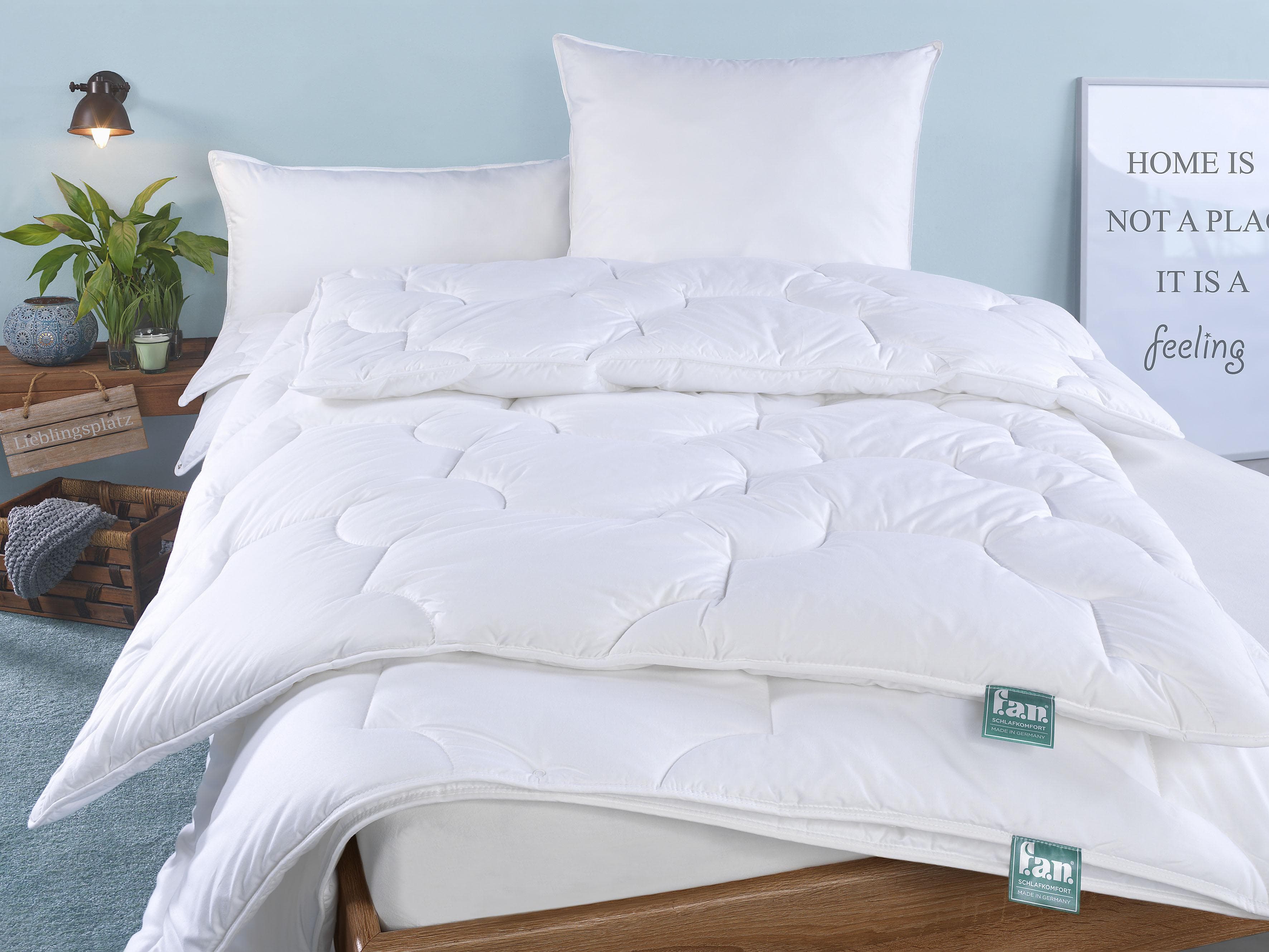 f.a.n. Texas Kunstfaserbettdecke: Baumwollbezug & Klimaregulierung