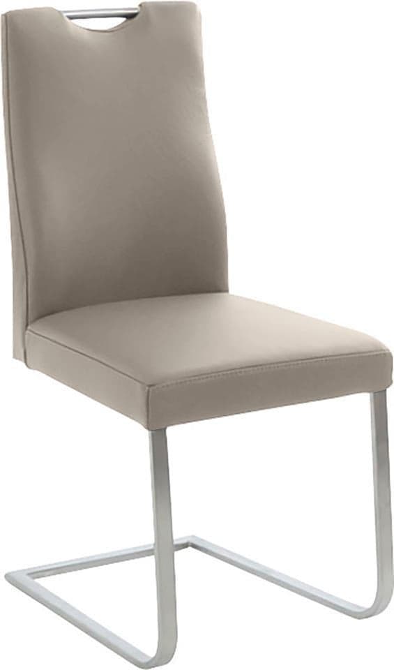 Edelstahl-Freischwinger mit praktischem Griff