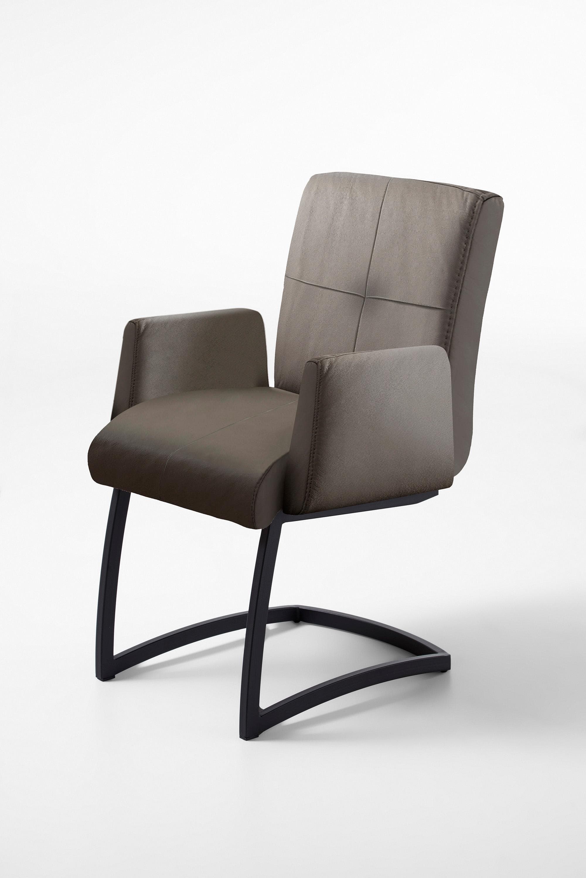 Komfortabler Freischwinger Sessel mit Armlehne