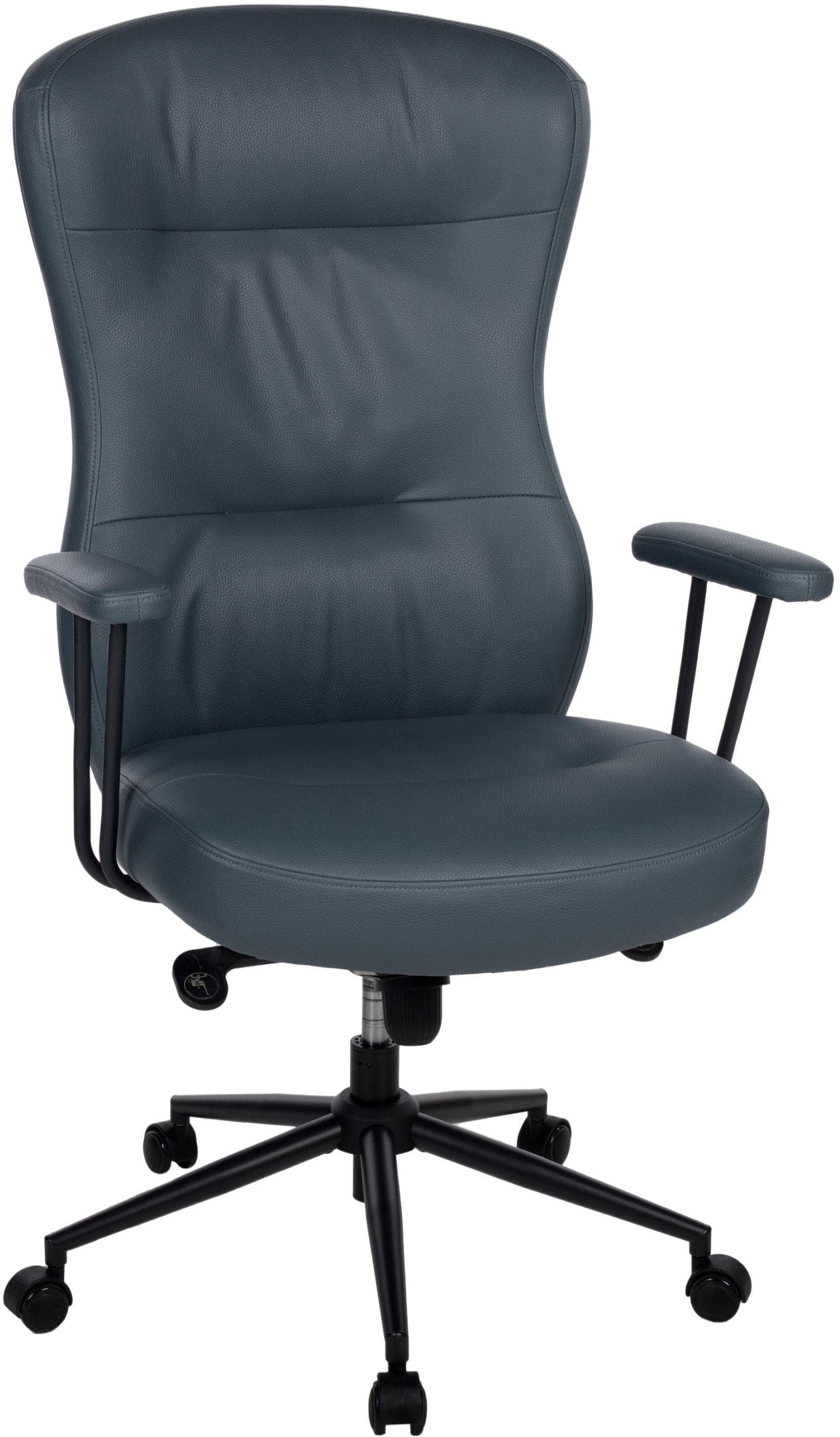 Chefsessel DUO COLLECTION Rio Blaugrau Schwarz