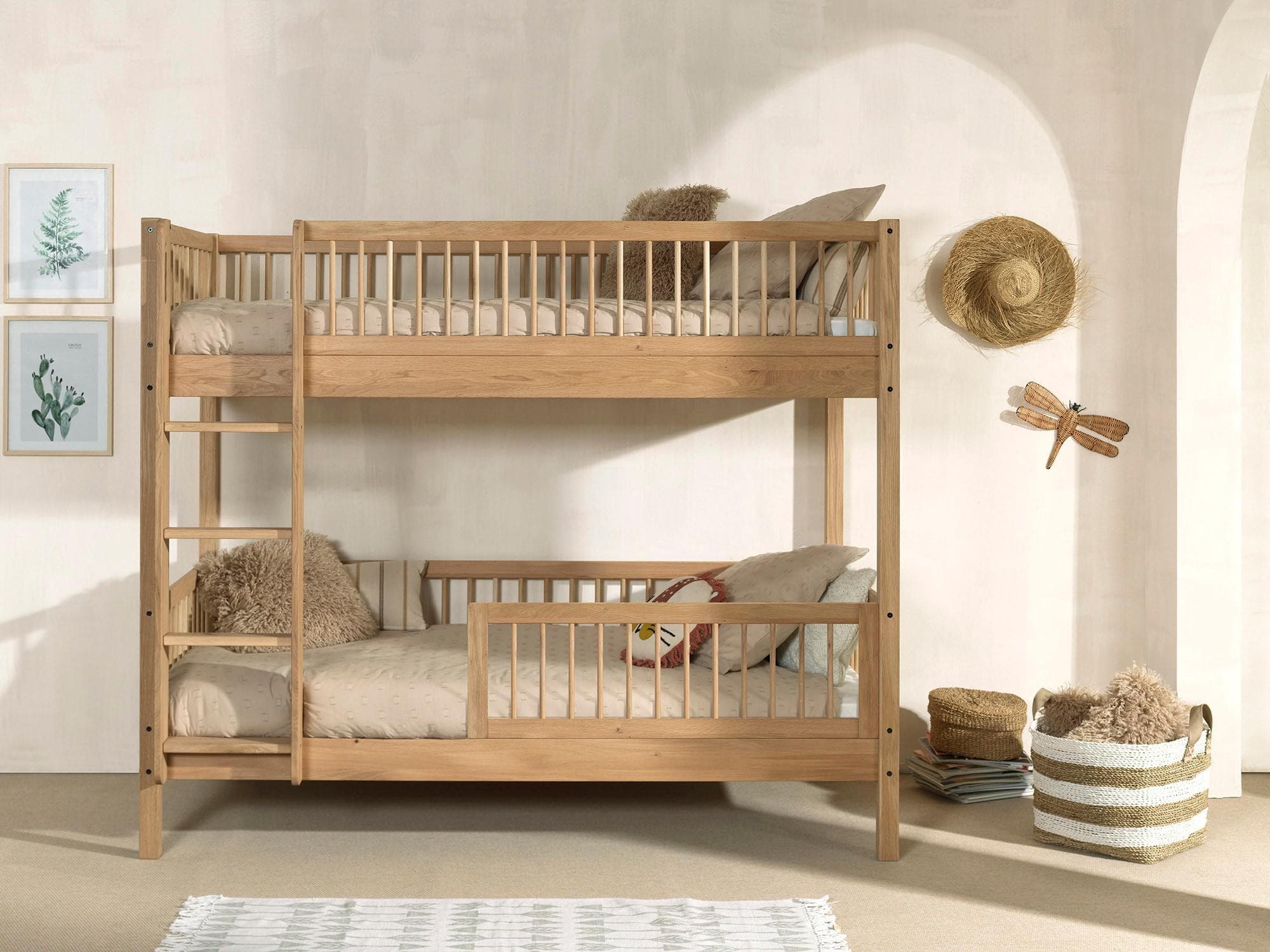 HOME AFFAIRE Etagenbett Forrest Eiche Massiv