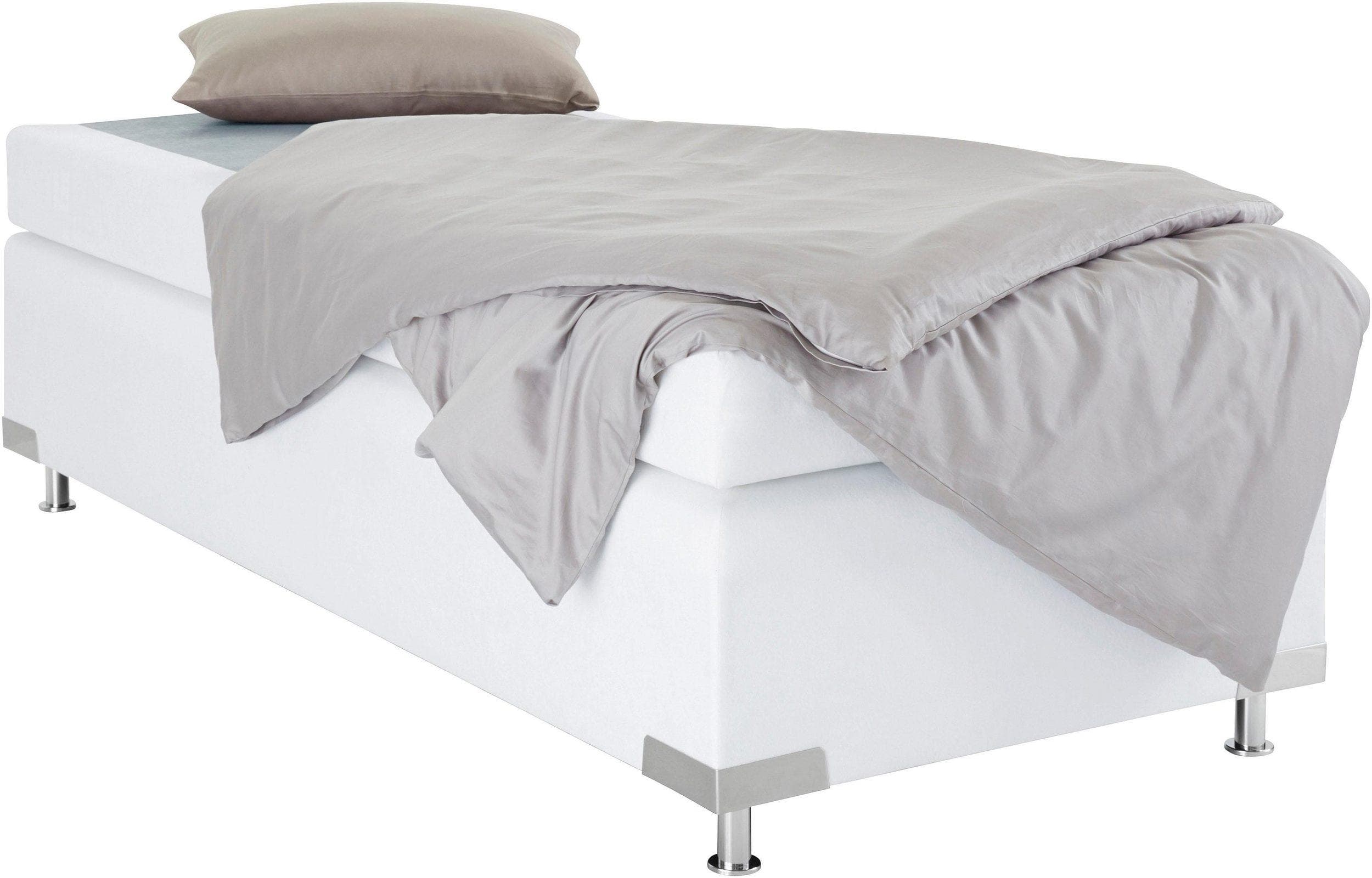 Boxspringbett ohne Kopfteil - frei im Raum platzierbar