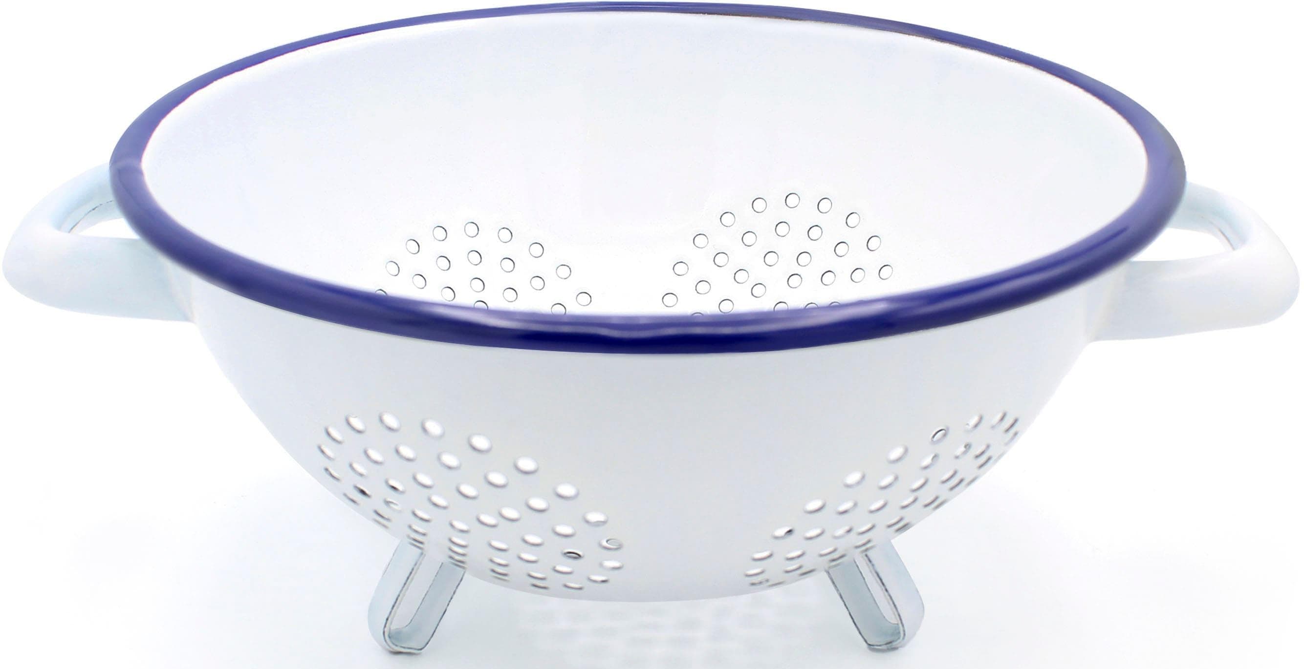 KRÜGER Küchensieb Husum weiß Emaille 26 cm