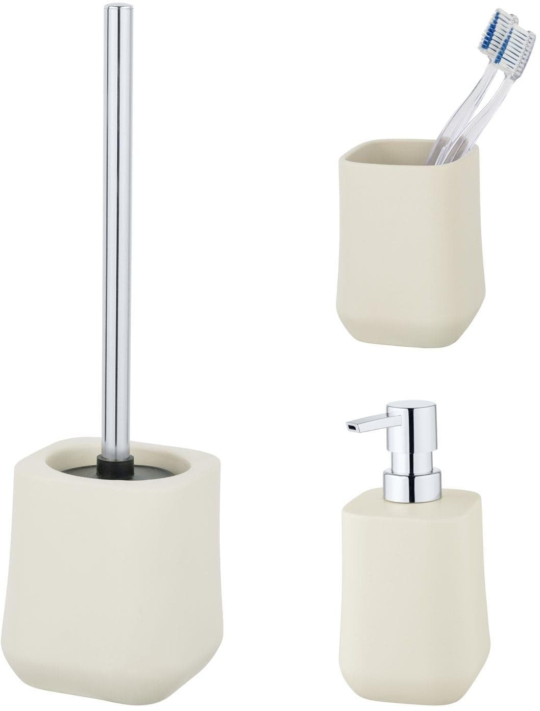 SCHÖNER WOHNEN-Kollektion Adine: Keramik Badset mit Zahnputzbecher und Seifenspender