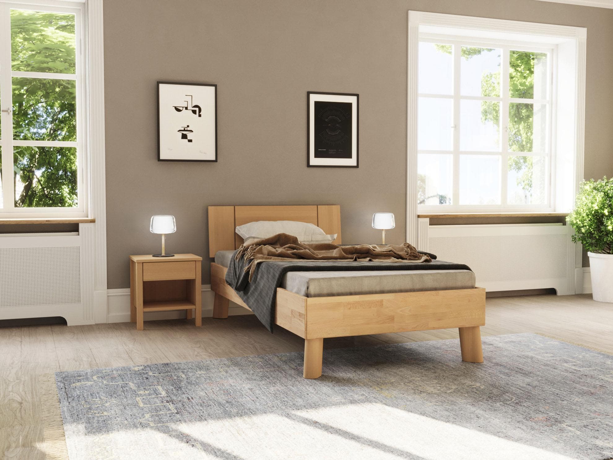 Home Affaire Chavot II Massivholzbett in Kernbuche oder Wildeiche