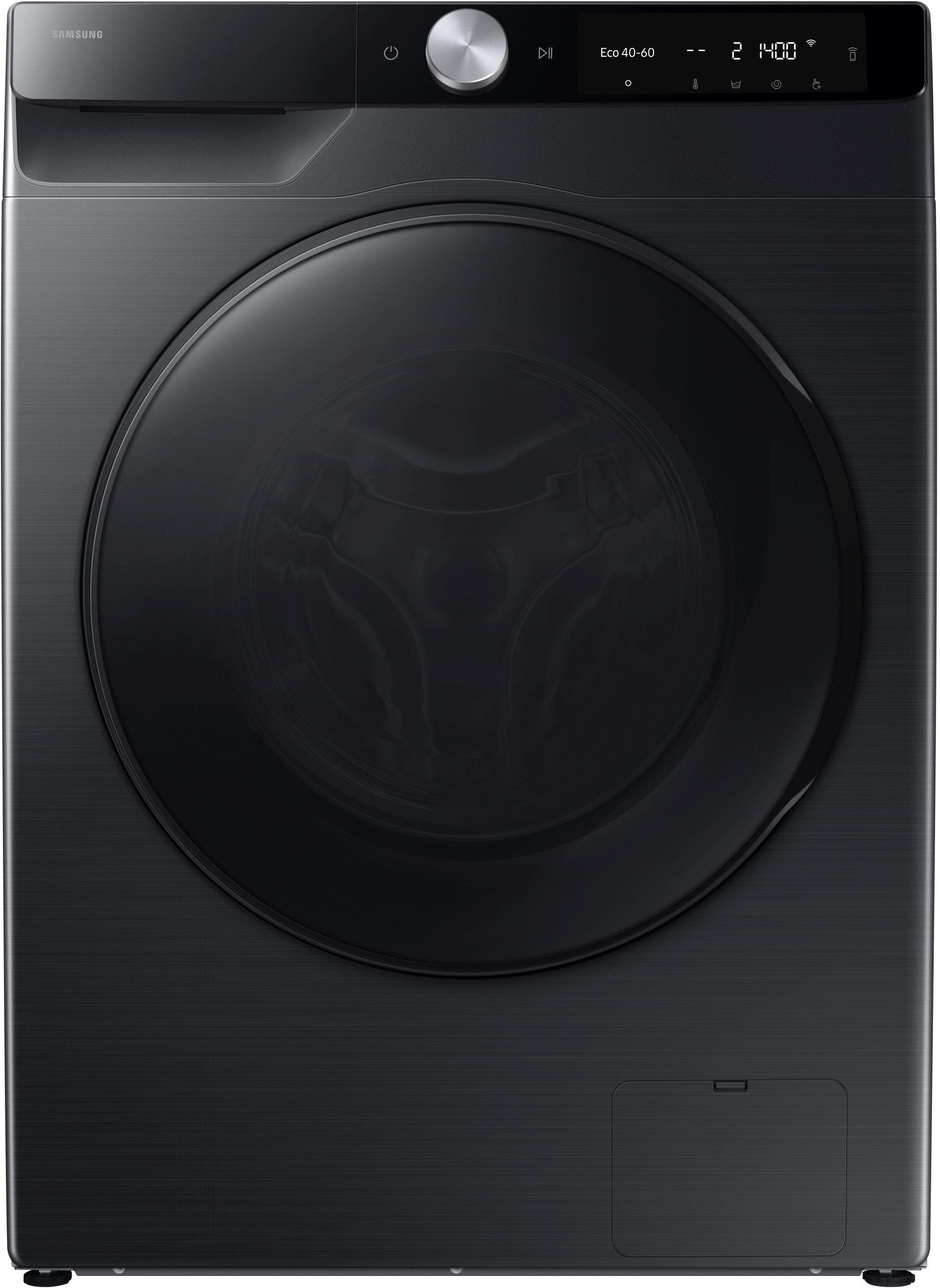 Samsung Waschtrockner WD90DG6G94BK Schwarz Platzsparend