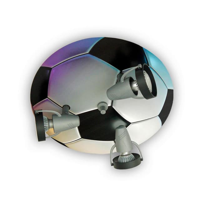 Niermann Deckenleuchte Fußball: Bewegliche Strahler aus Kunststoff