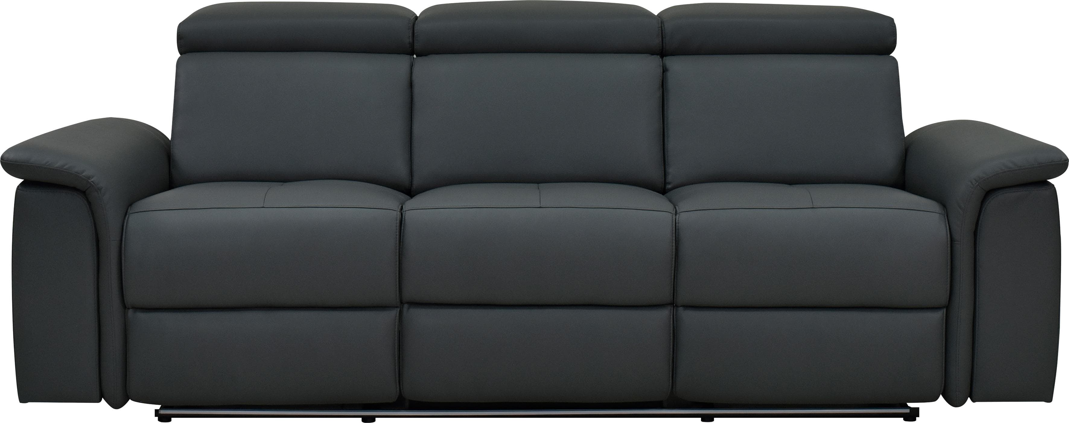 Places Of Style 3-Sitzer Pareli mit Relaxfunktion, USB & LED-Beleuchtung in Grau