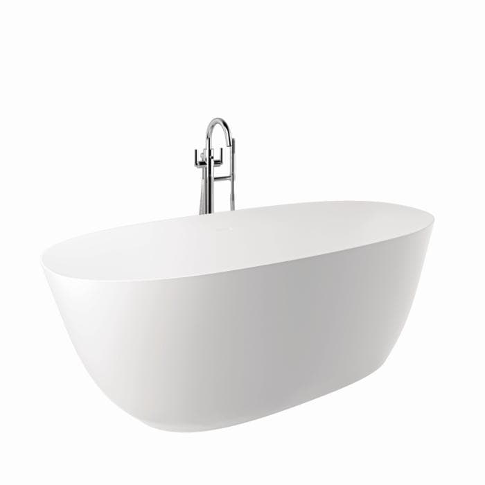 Kludi RESA O Badewanne 51BF0153 Oval 180x80x58 cm Mattweiß Ablauf enthalten