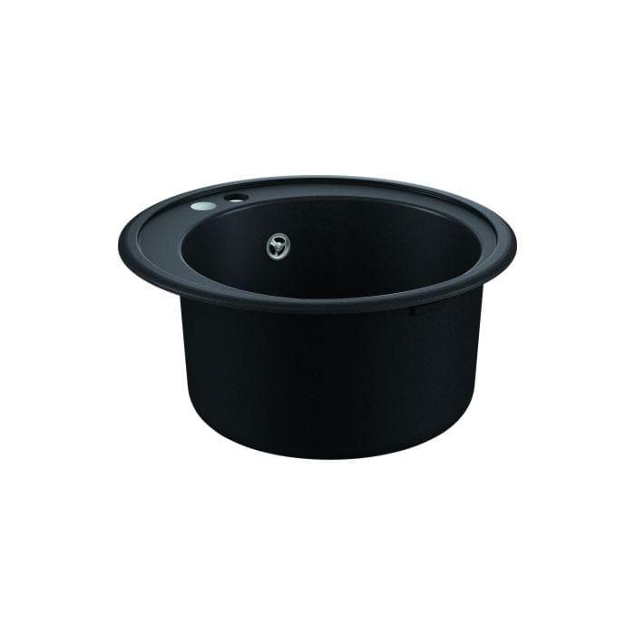 Grohe K400 Einbauspüle 51 cm Rund 1 Becken Granit Schwarz