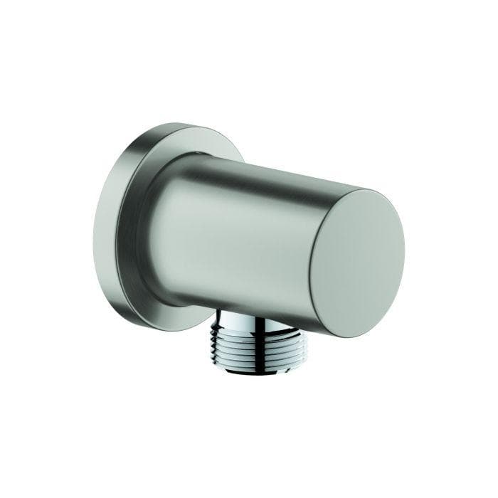 Grohe Rainshower Wandanschlussbogen 1/2" mit runder Rosette supersteel