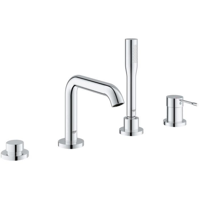 Grohe Essence Wannenarmatur 19578001 4-Loch Wannenkombination Silber