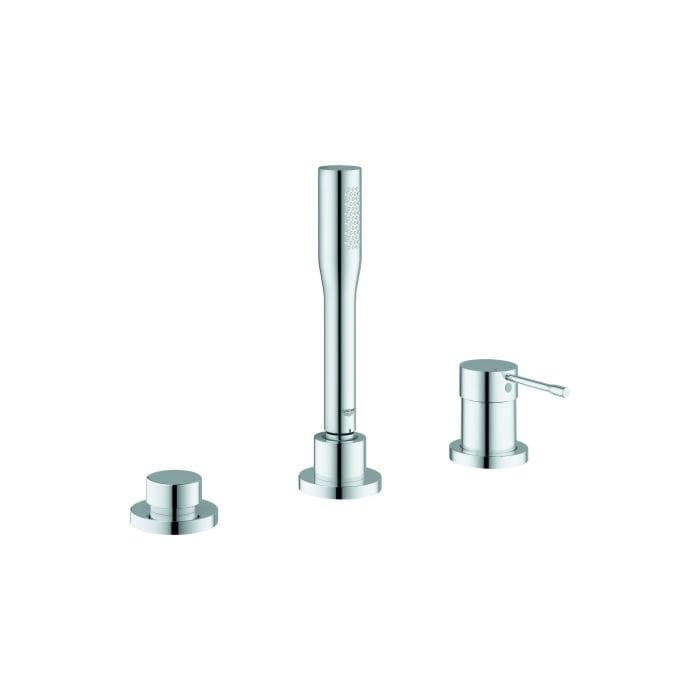 Grohe Essence 3-Loch Wannenarmatur Chrom mit Handbrause
