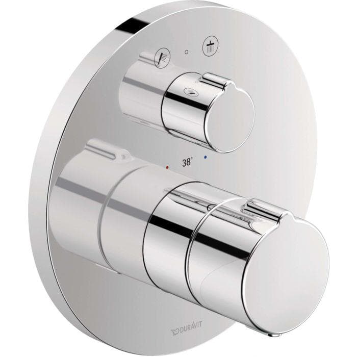 Duravit C.1 Brausethermostat Chrom 2 Verbraucher Ab- und Umstellung