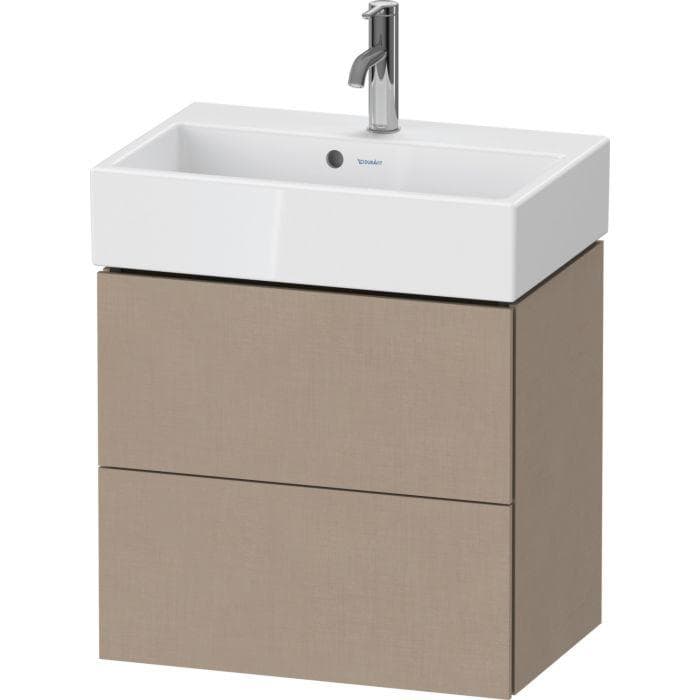 Duravit L-Cube Waschtisch-Unterschrank Leinenoptik Modern