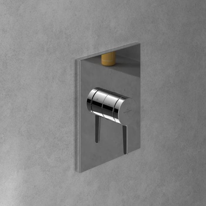 Villeroy und Boch Conum Fertigmontageset TVS12700400061 Unterputz-Einhebel-Duscharmatur Wandmontage Chrom