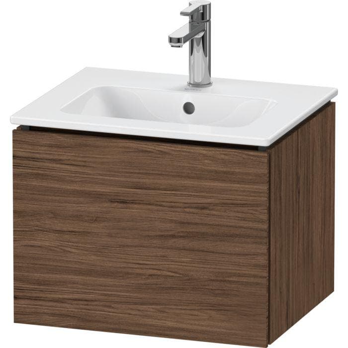 Duravit L-Cube Waschtisch-Unterschrank Nussbaum dunkel wandhängend